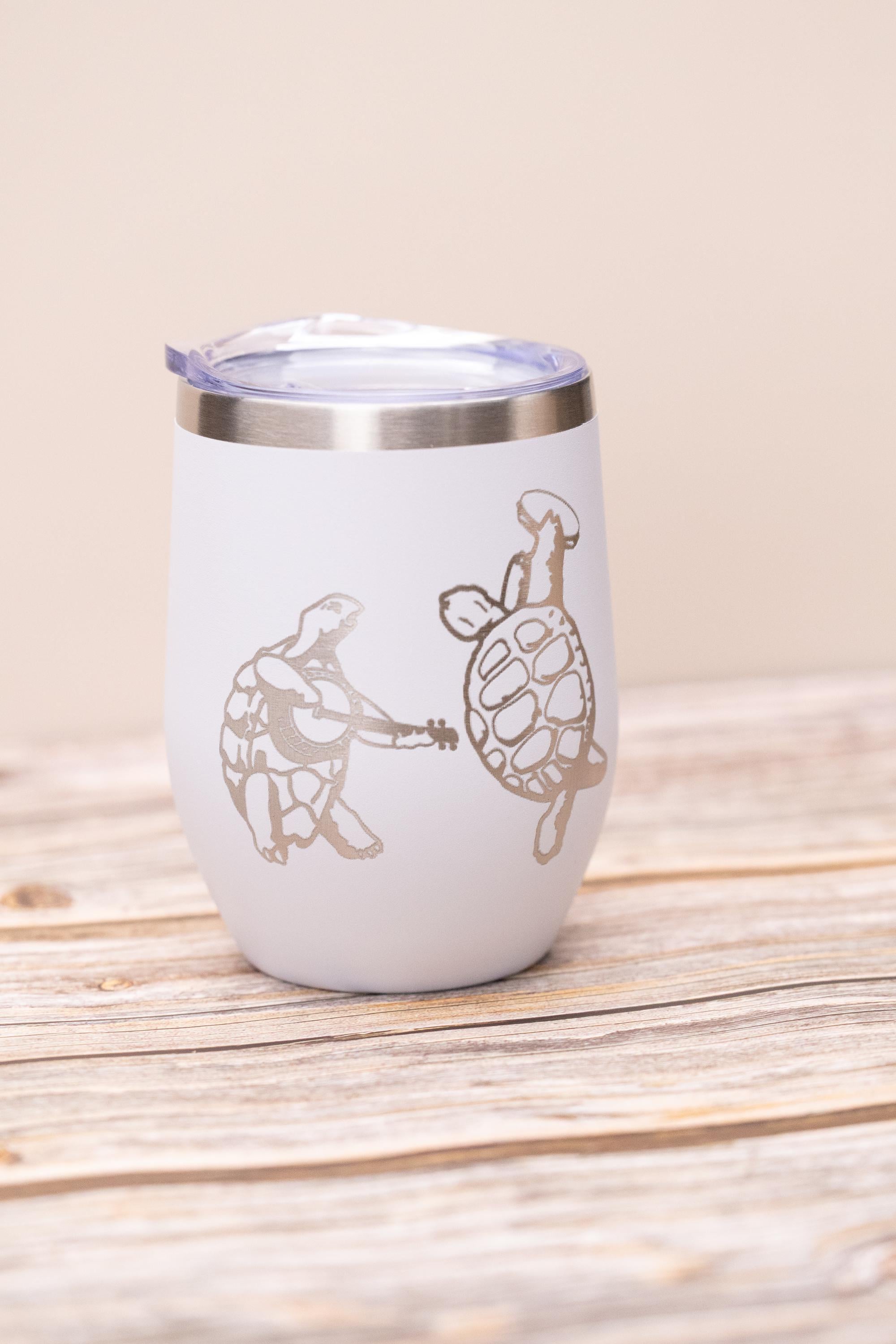 Music Fan Wine Tumbler - Insulated Stainless Steel Cup With Spill Resistant Lid