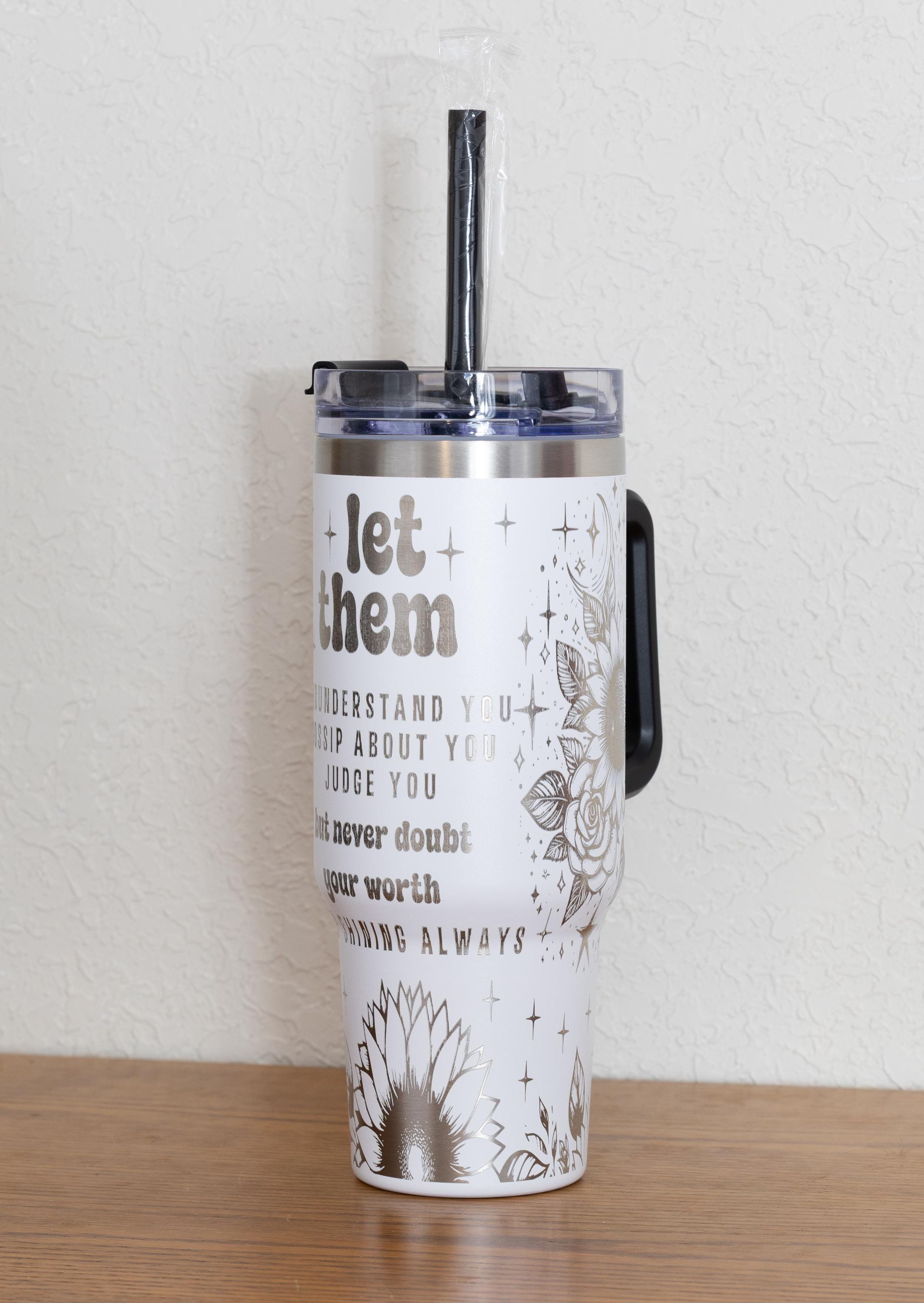 40oz Stainless Steel Tumbler | Insulated Travel Cup With Spill Resistant Lid