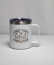 Office Humor Coffee Mug - Stainless Steel, Laser Engraved, Double Wall Insulated