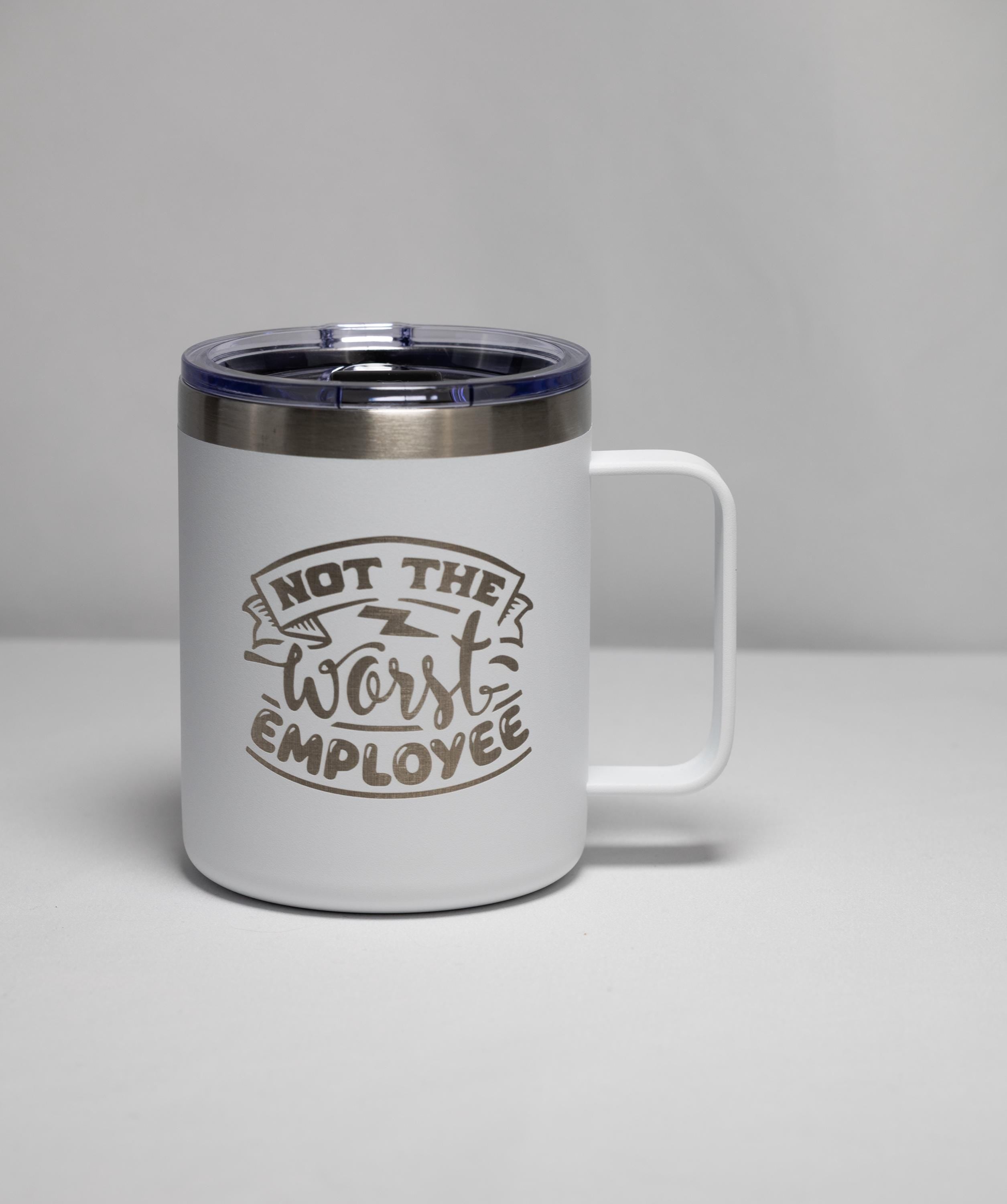 Office Humor Coffee Mug - Stainless Steel, Laser Engraved, Double Wall Insulated
