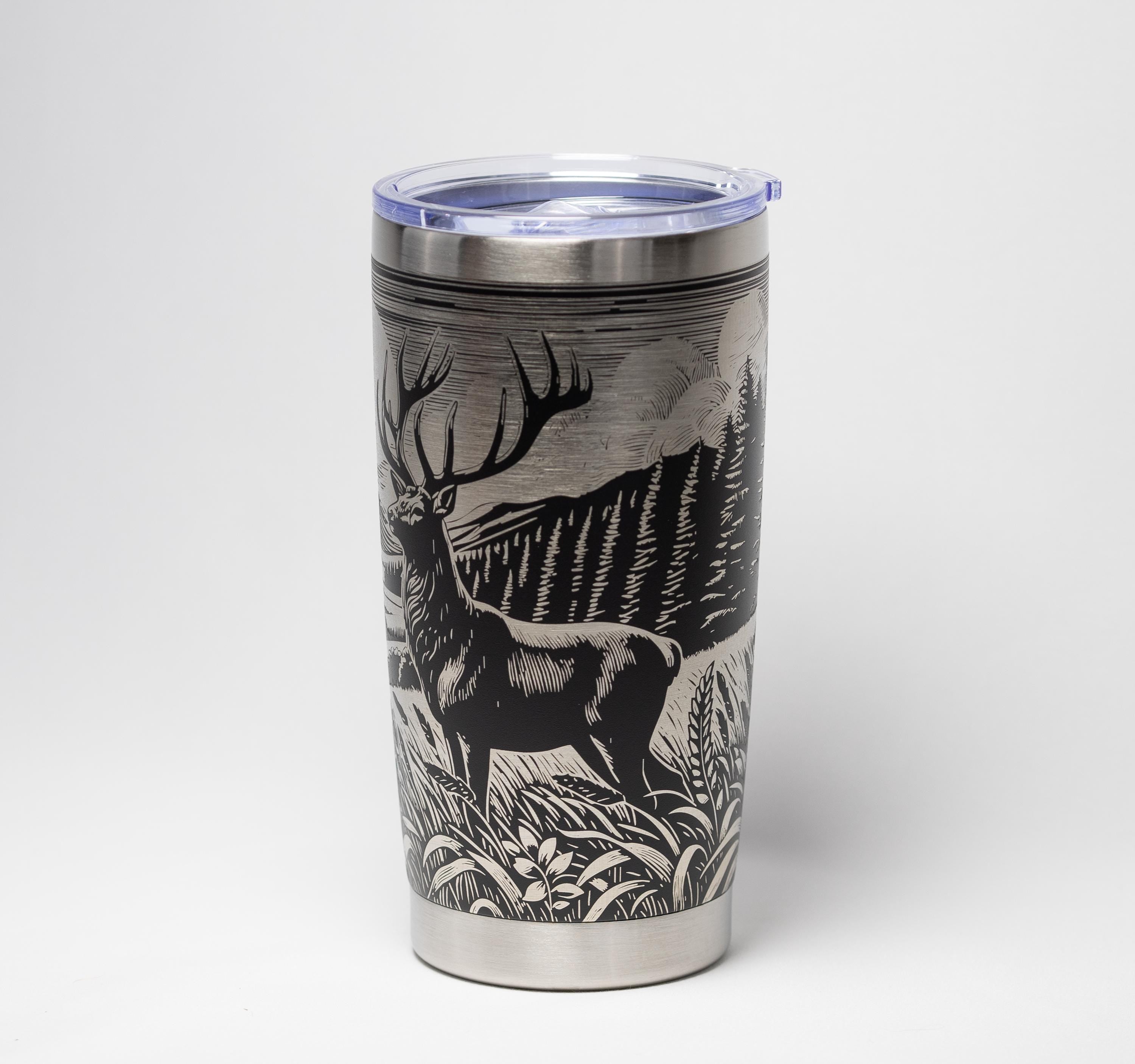 Stainless Steel Tumbler | Double Wall Vacuum Insulated Cup, Powder Coated 20 Oz Hiking Gift Mug