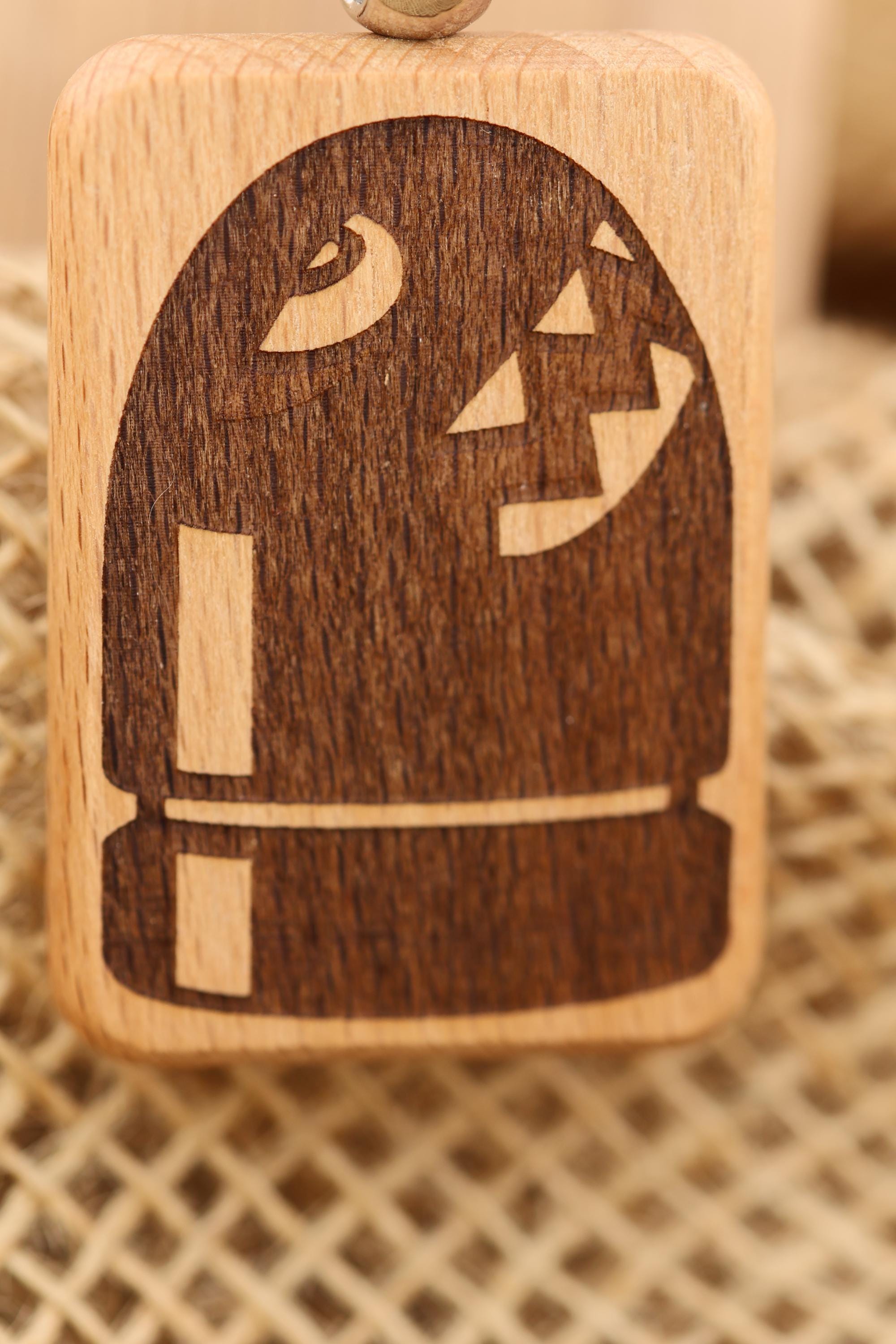 Bullet Bill Keychain – Nintendo Hardwood Double-Sided Engraving | Durable Gamer Gift