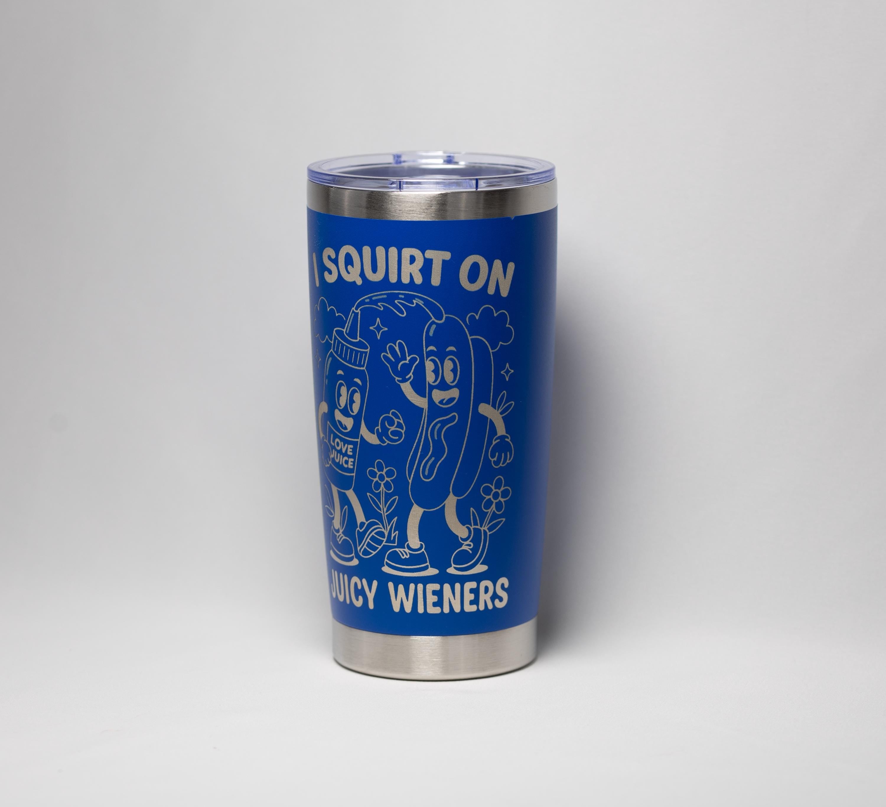 BBQ Humor Tumbler - 20 oz Stainless Steel Cup | Laser Engraved, Insulated Drinkware