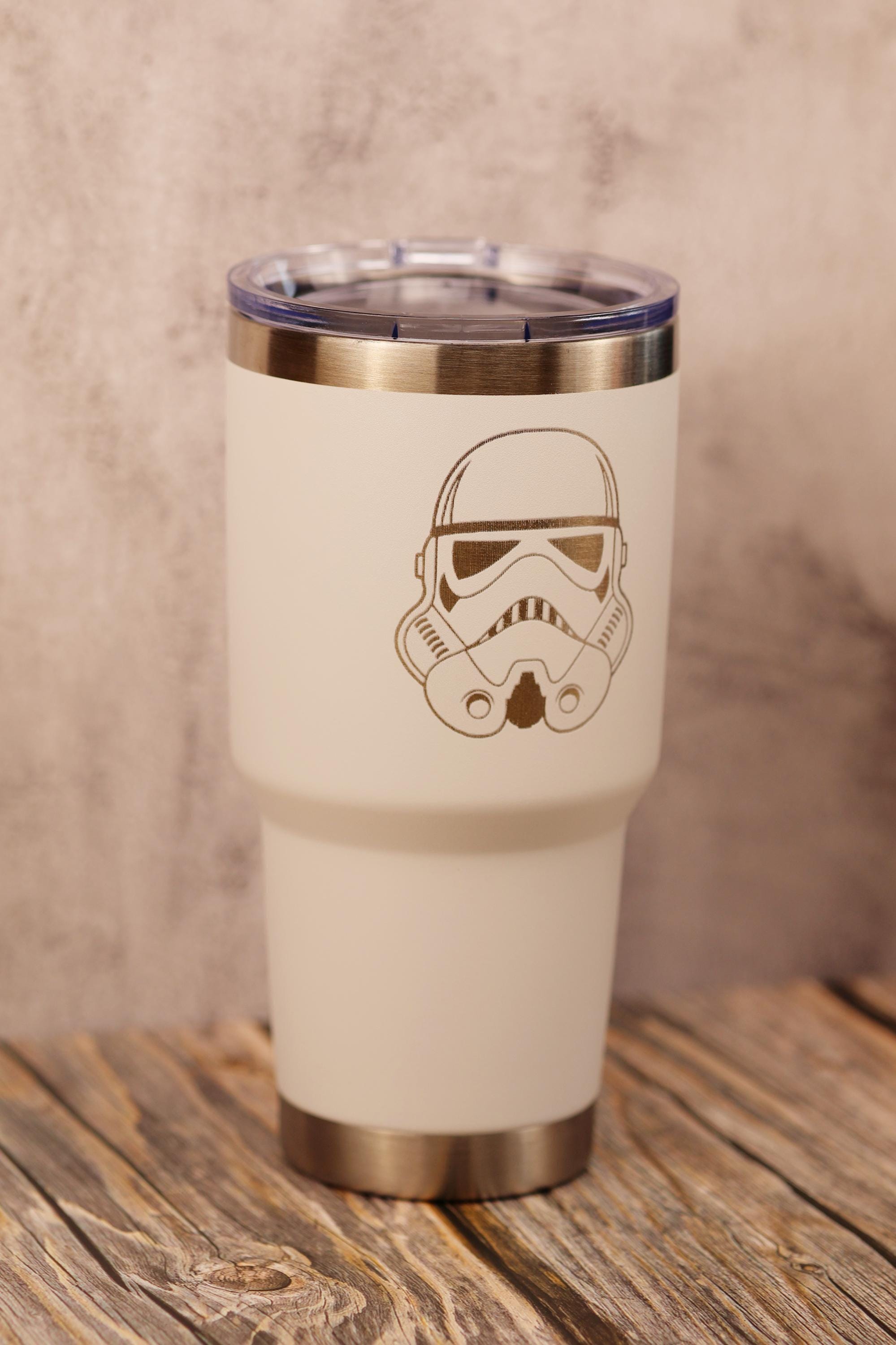 Stormtrooper Tumbler - 30oz Stainless Steel Insulated Travel Cup with Spill Resistant Lid