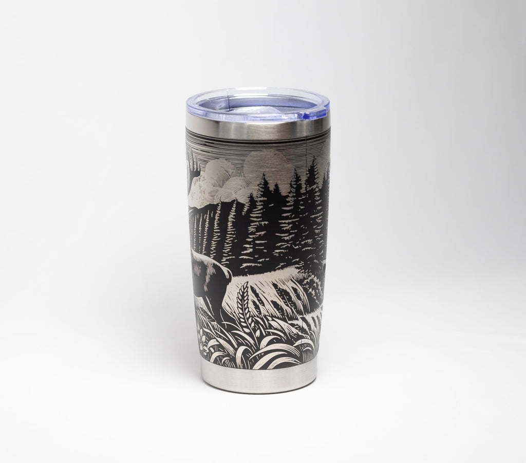 Stainless Steel Tumbler | Double Wall Vacuum Insulated Cup, Powder Coated 20 Oz Hiking Gift Mug
