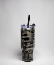 Semi Truck Travel Tumbler - 40oz Stainless Steel | Laser Engraved, Double Wall Insulation