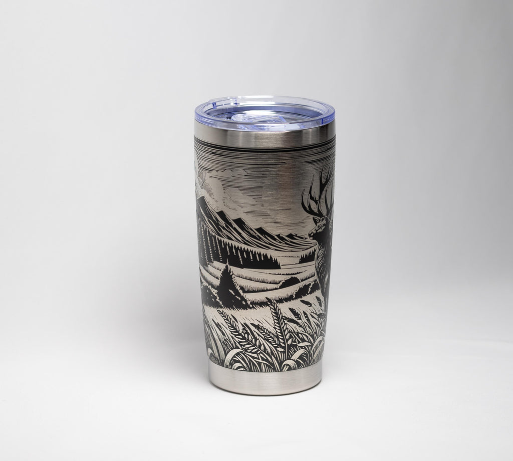 Stainless Steel Tumbler | Double Wall Vacuum Insulated Cup, Powder Coated 20 Oz Hiking Gift Mug