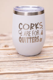 Funny Wine Tumbler - Stainless Steel Cup With Vacuum Insulated Design, Spill Resistant Lid