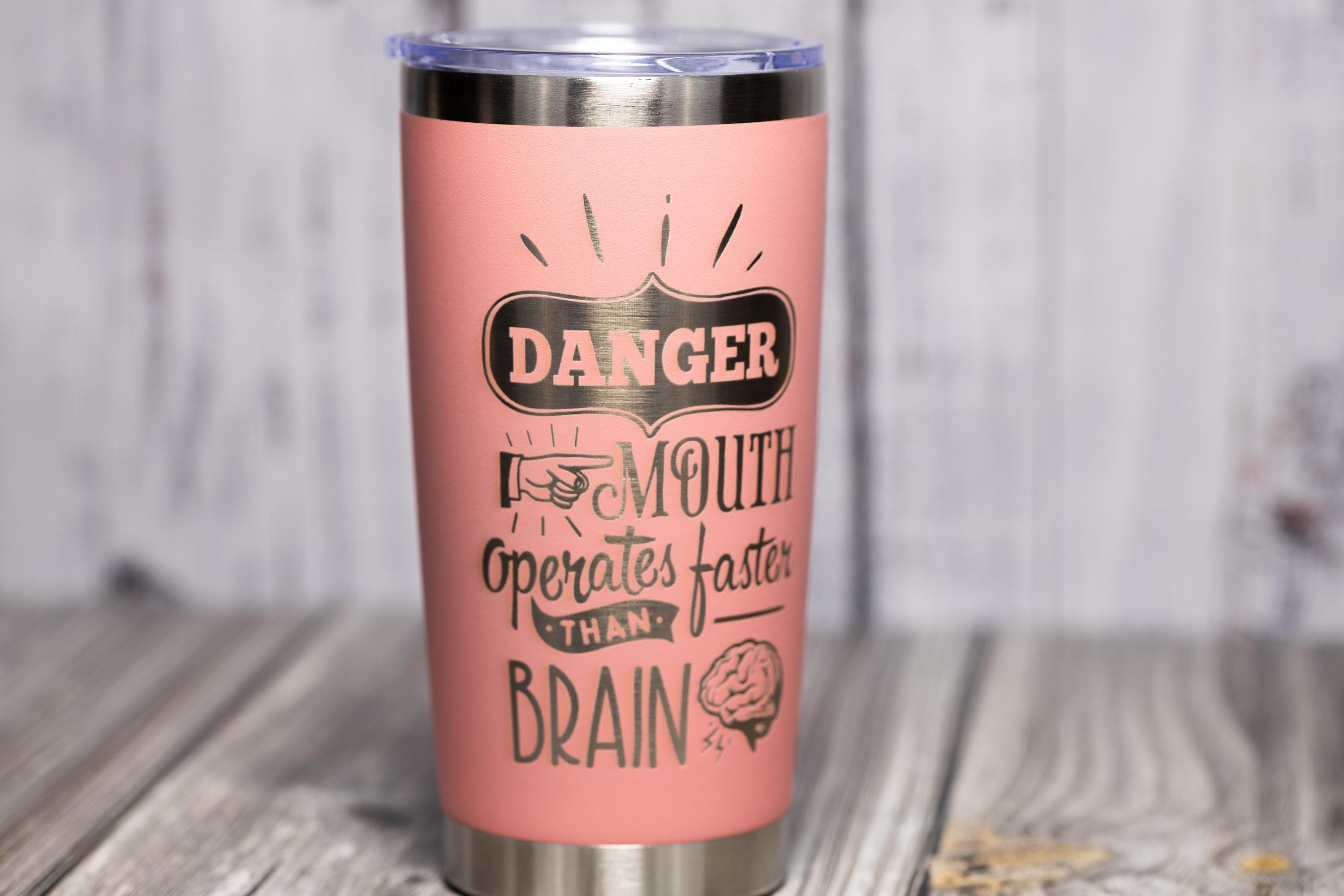 Sarcastic Quote Tumbler - 20 oz Stainless Steel Laser Engraved Cup With Double Wall Insulation