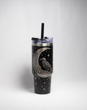 Laser Engraved Tumbler - 40 Ounce Insulated Cup | Crow Moon Design, Stainless Steel