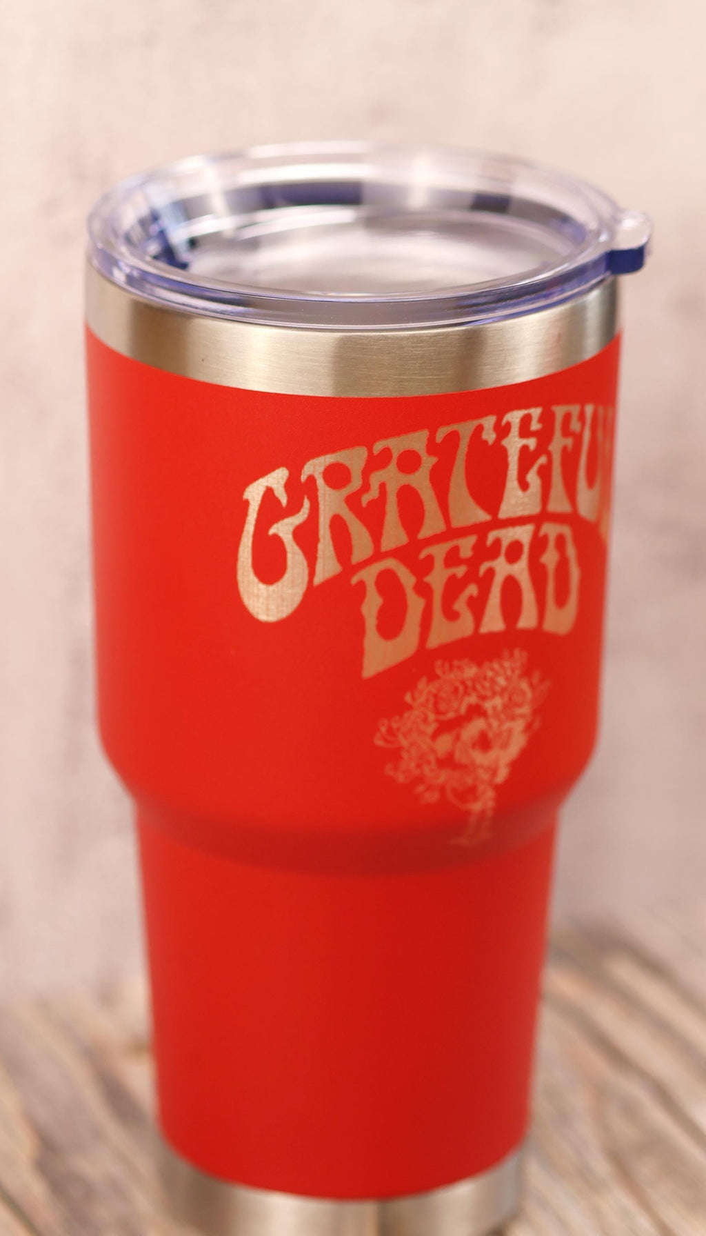 Grateful Dead Tumbler - 30oz Insulated Travel Cup with Bertha Skull Design