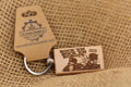 Rock’em Sock’em Robots Keychain – Hardwood Retro Toy With Double-Sided Engraving