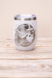 Witch Wine Tumbler - Insulated Stainless Steel Double Wall Tumbler with Spill Resistant Lid