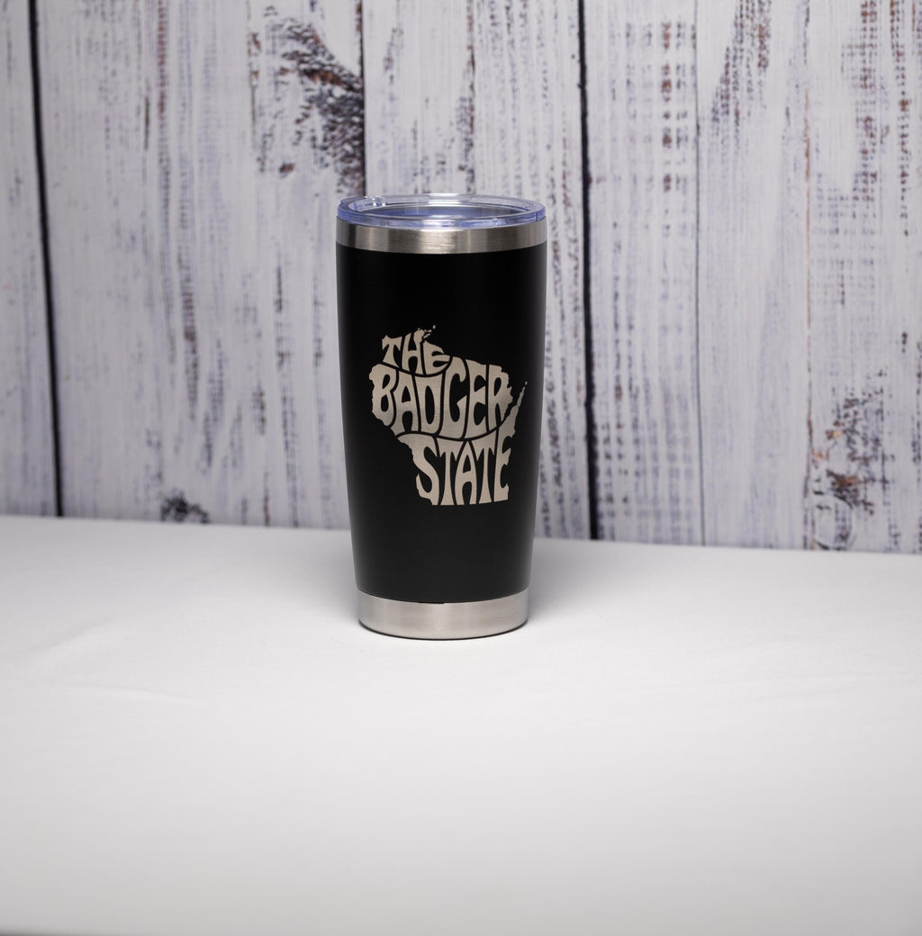 Badger State Tumbler - 20oz Stainless Steel Double Wall Insulated Cup