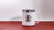 Insulated Cat Mug – Stainless Steel, Laser Engraved 14oz Double Wall Travel Cup