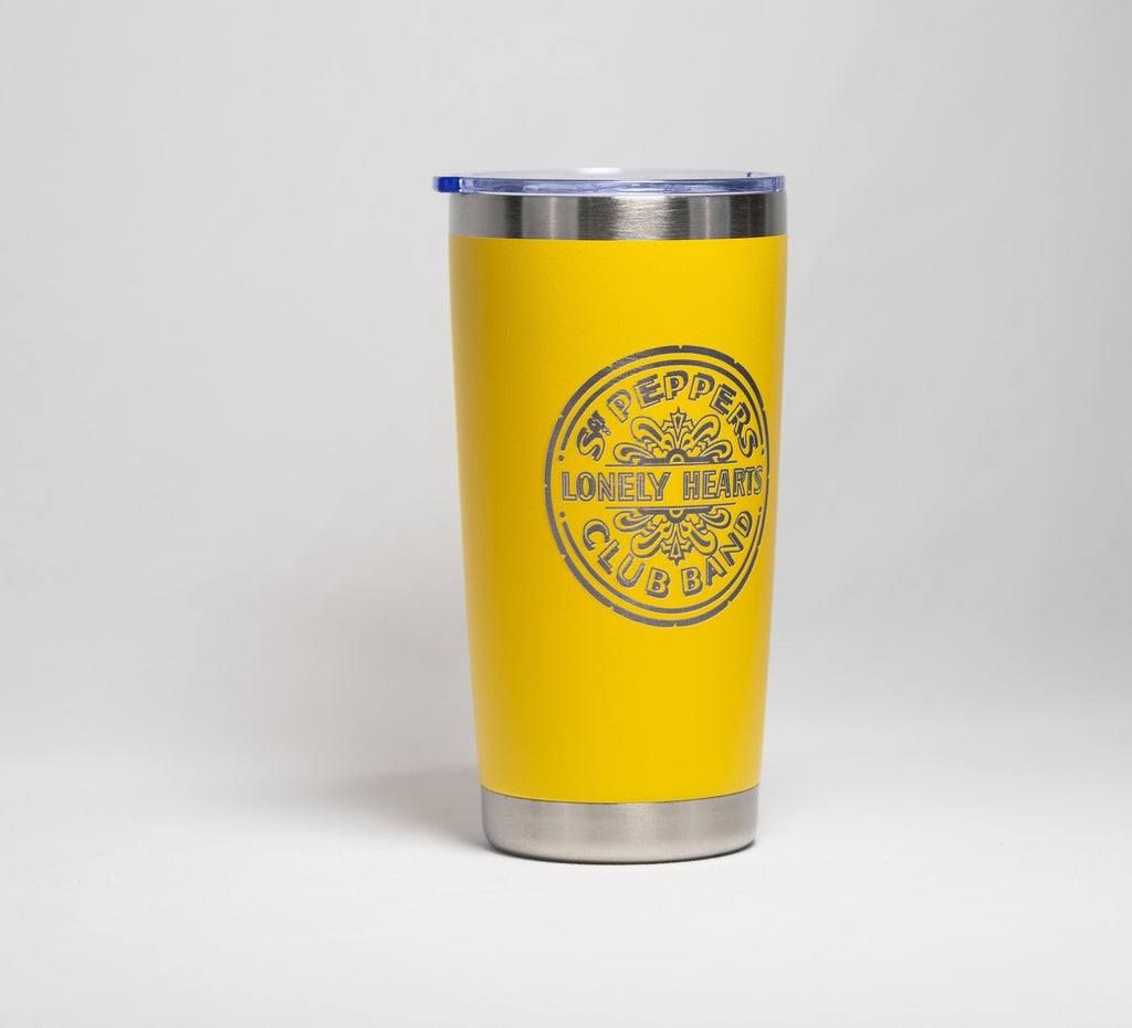 Sgt Pepper Tumbler – Retro Stainless Steel 20oz | Laser Engraved Classic Rock Drinkware