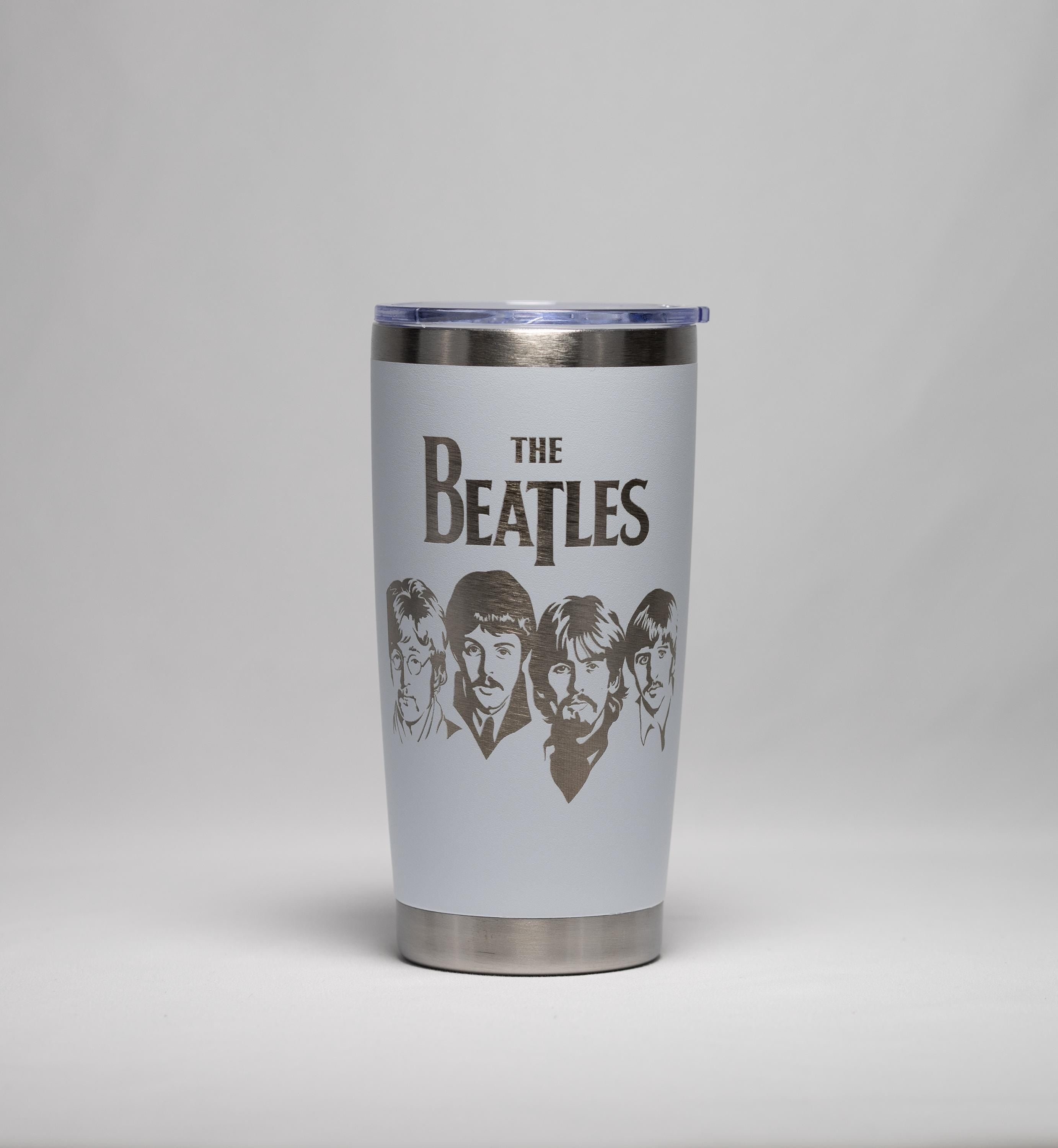 Beatles Insulated Tumbler - Stainless Steel 20oz Engraved Coffee Cup
