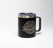 Morning Wood Mug - Laser Engraved Stainless Steel Cup | Durable Powder Coated Coffee Mug
