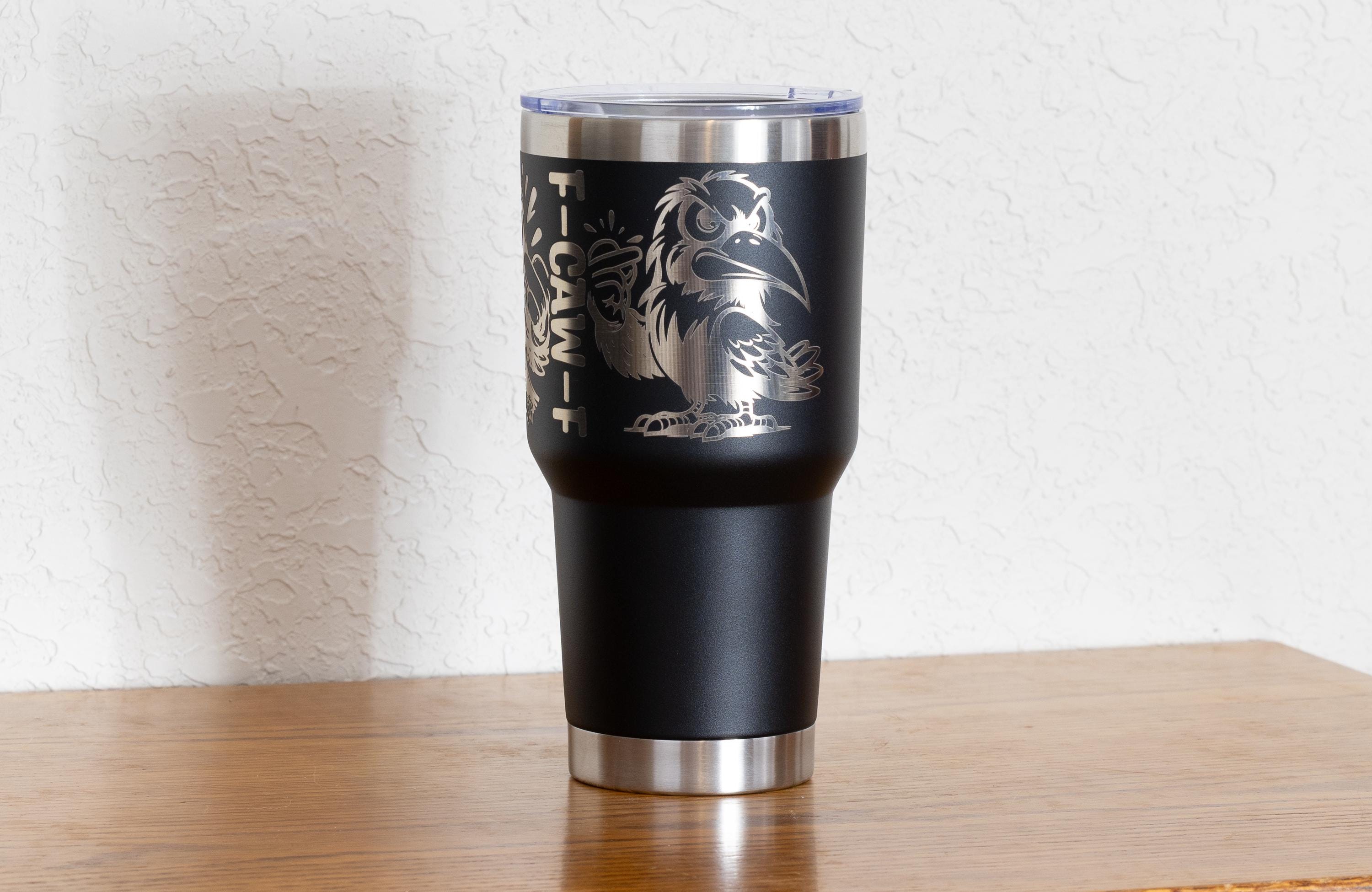 Stainless Steel Tumbler - 30oz Vacuum Insulated Travel Mug With Cheeky Quote