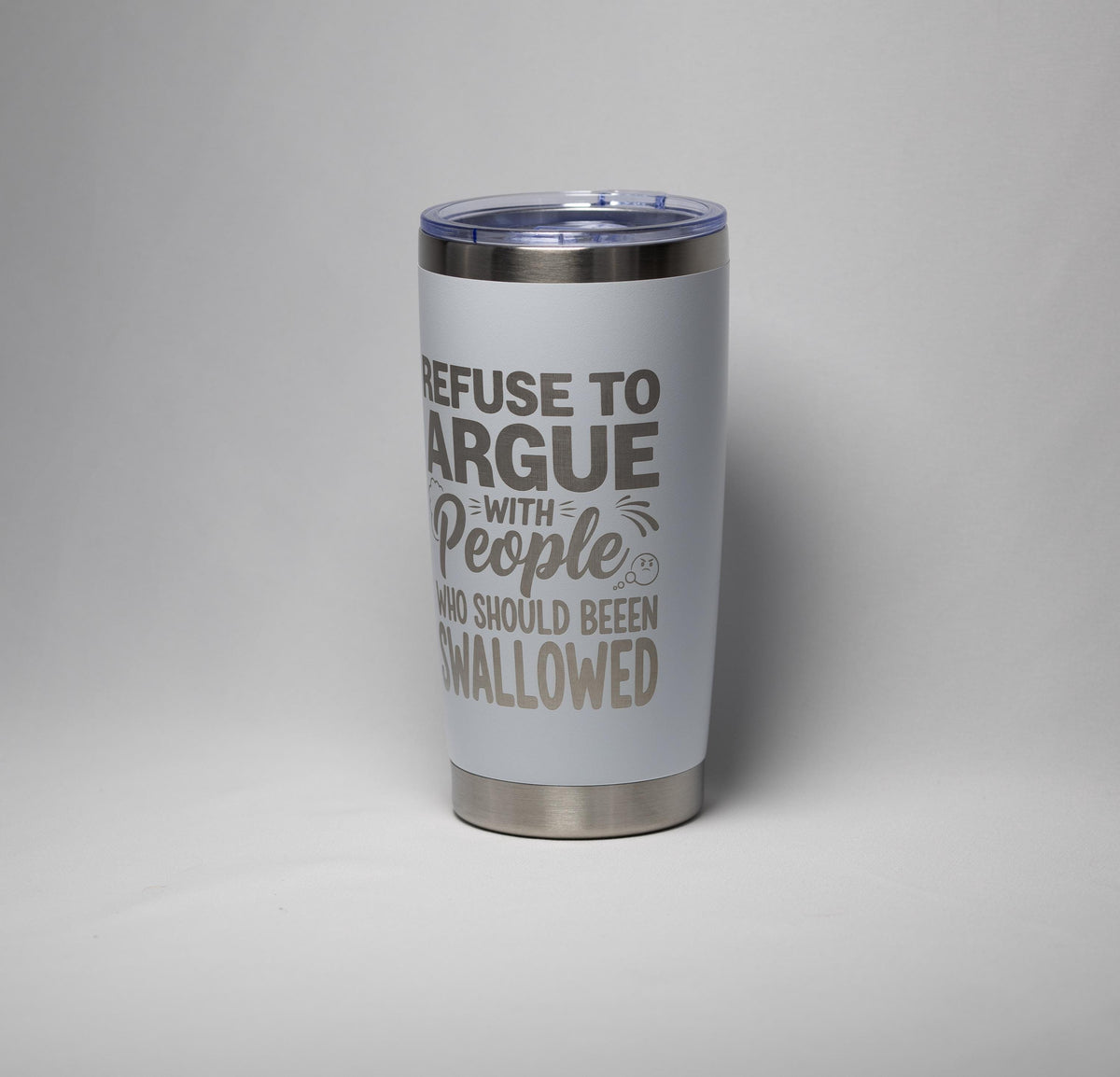 Dark Humor Tumbler - Laser Engraved Stainless Steel, 20 Ounce Drinkware With Double Wall Insulation