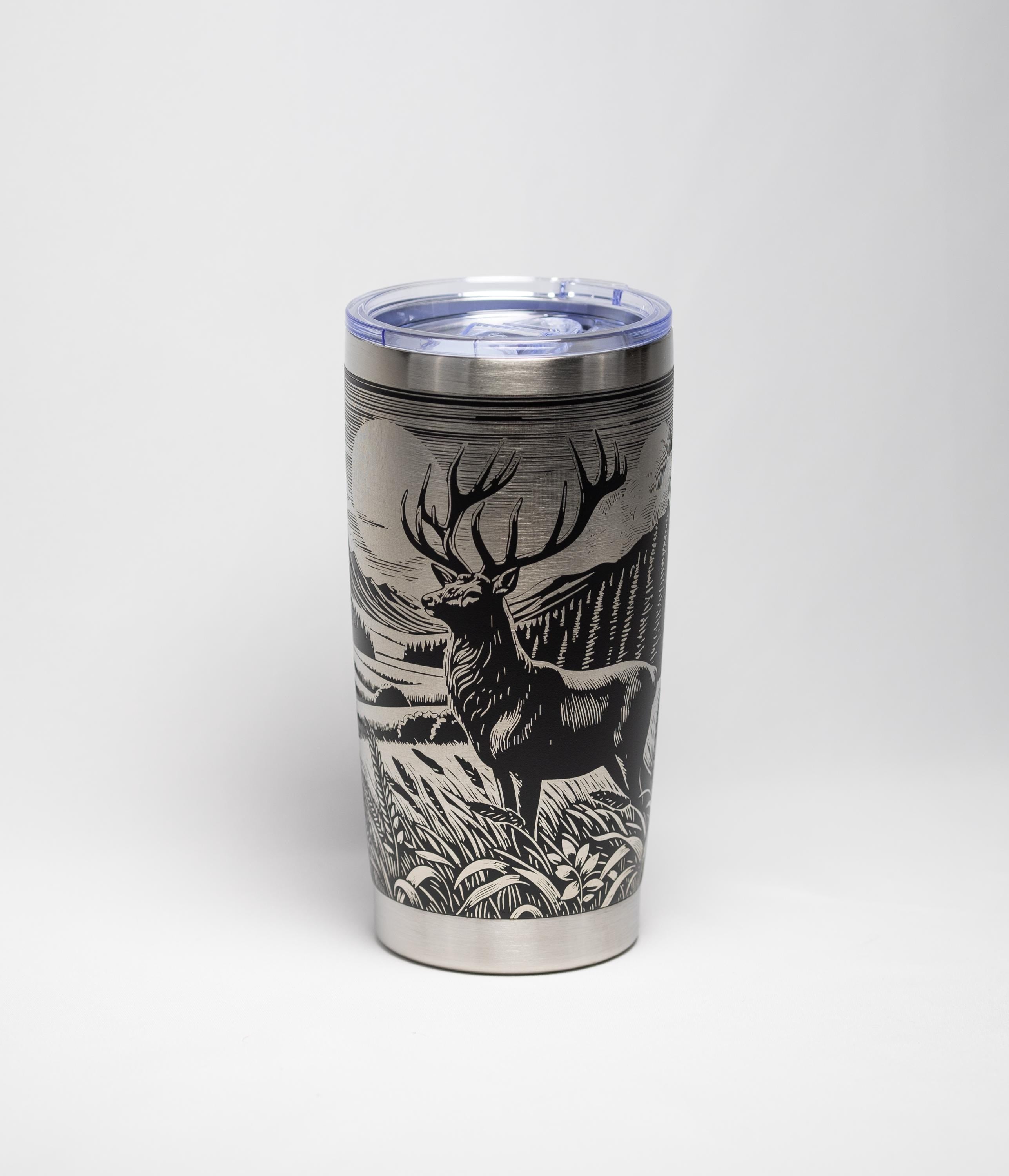 Stainless Steel Tumbler | Double Wall Vacuum Insulated Cup, Powder Coated 20 Oz Hiking Gift Mug
