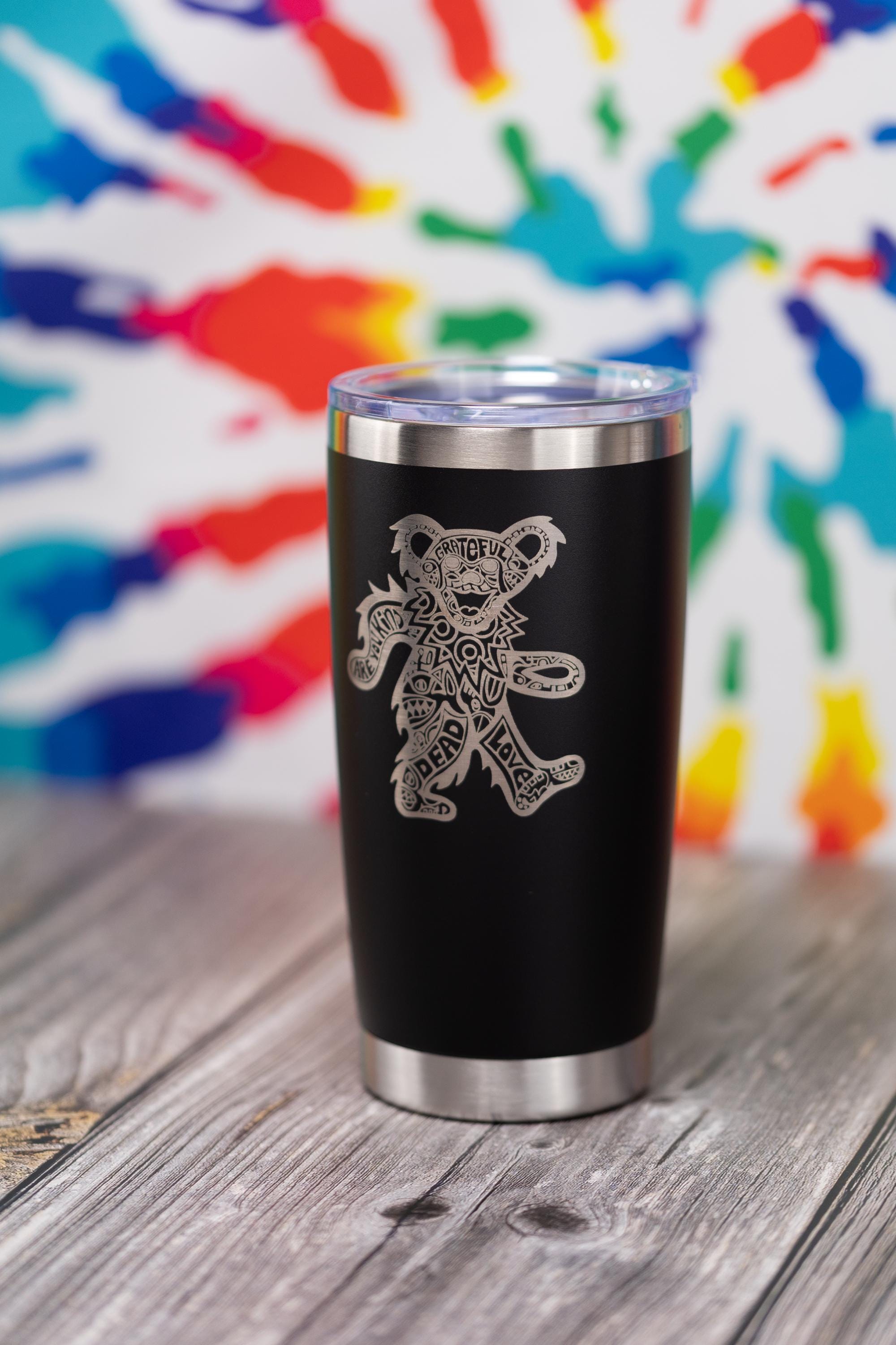 Grateful Dead Tumbler - 20oz Insulated Stainless Steel Travel Cup With Spill Resistant Lid