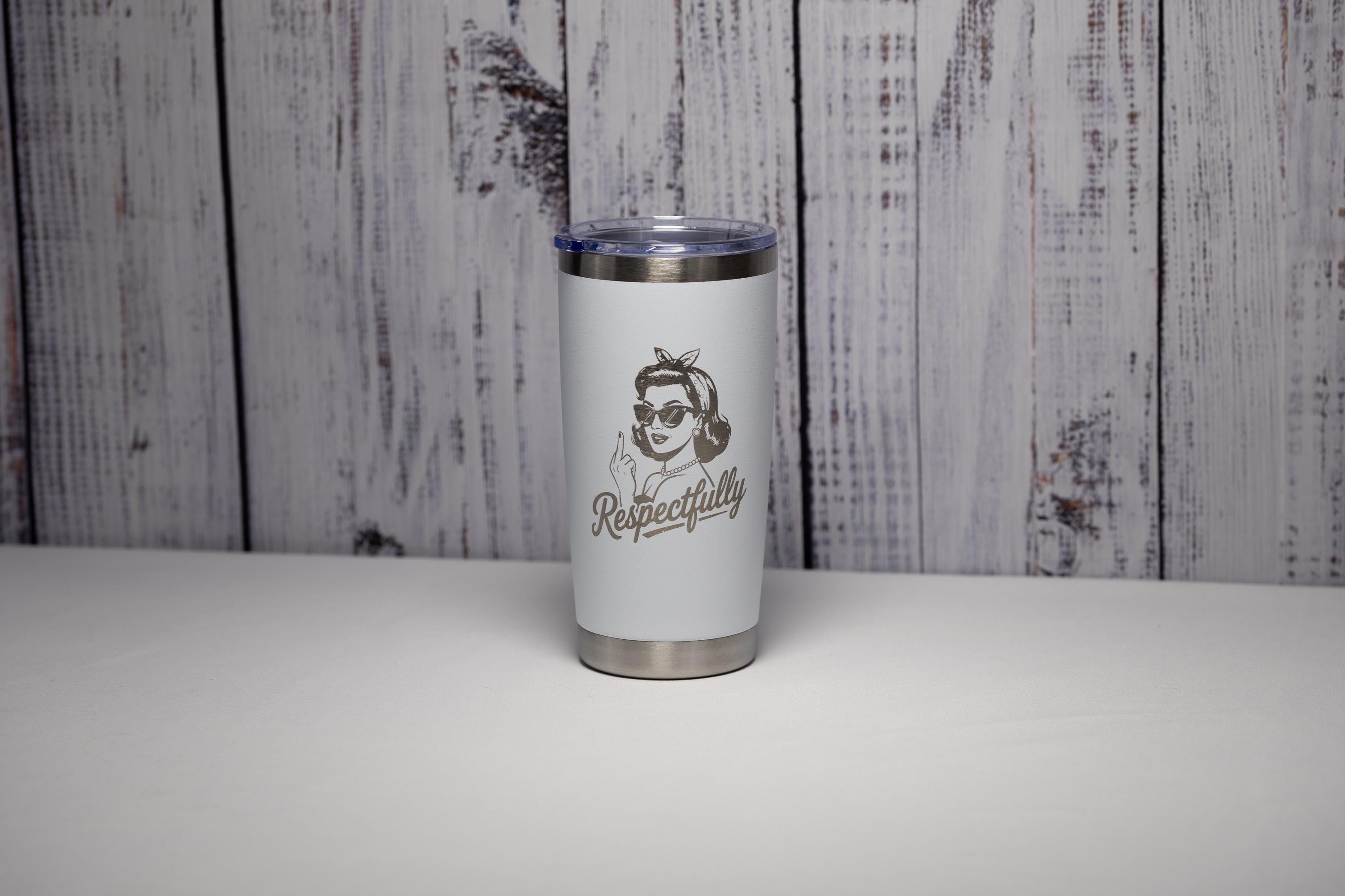 Retro Stainless Steel Tumbler – Dishwasher Safe Double Wall Cup | 20oz Hot Cold Drink Container