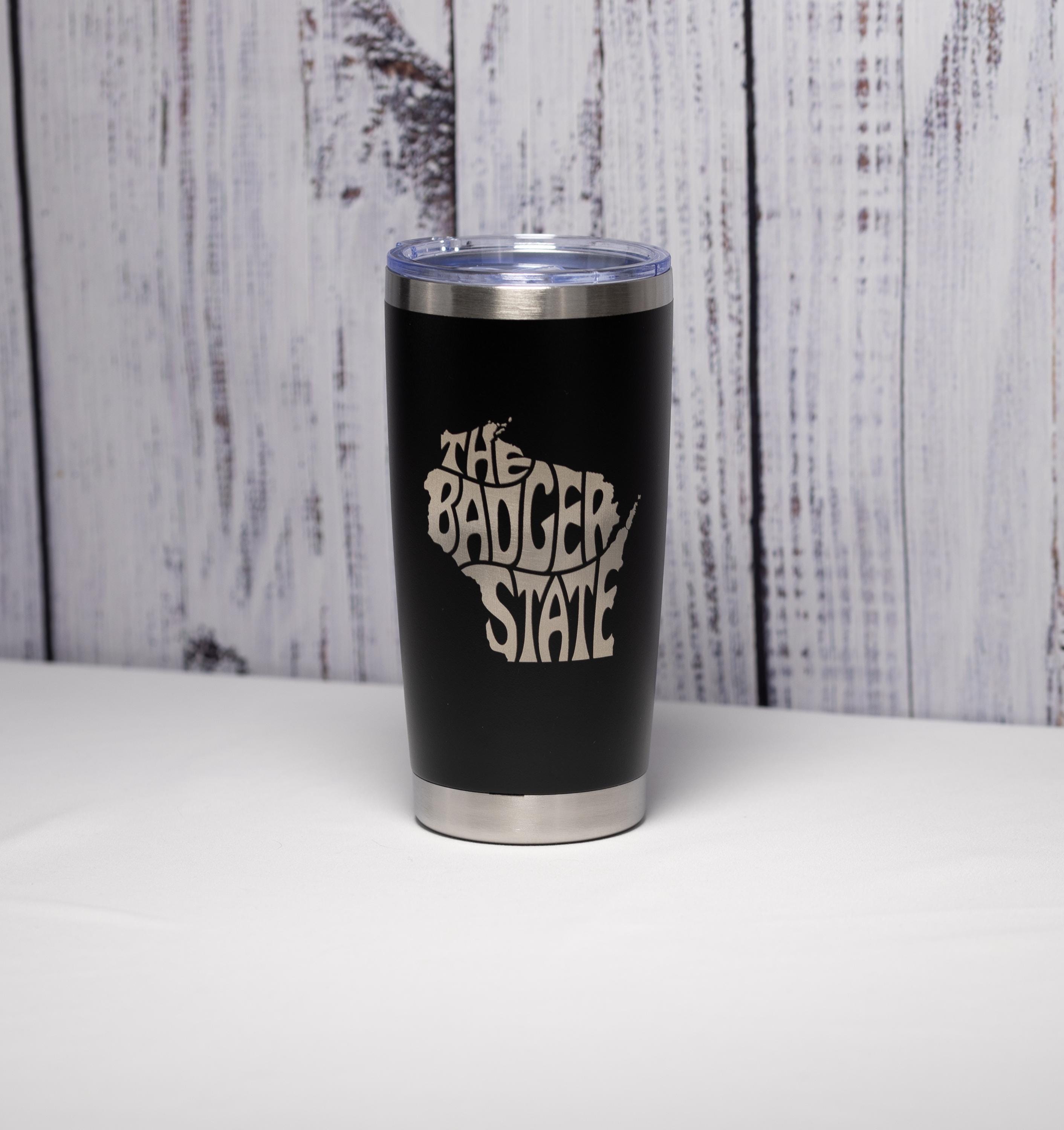 Badger State Tumbler - 20oz Stainless Steel Double Wall Insulated Cup