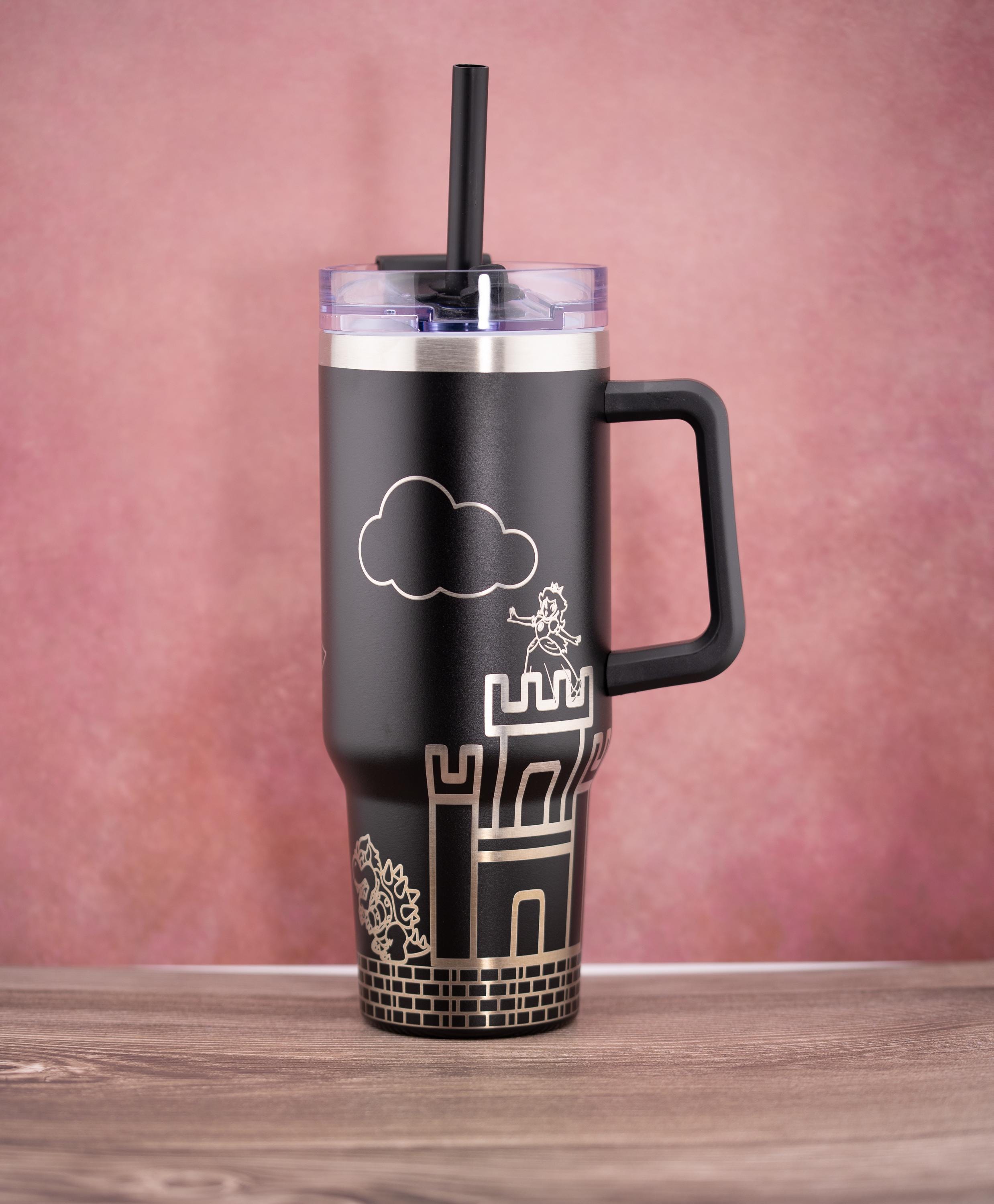 Mario Brothers Tumbler – 40oz Insulated Stainless Steel Cup | Retro Gaming Gift