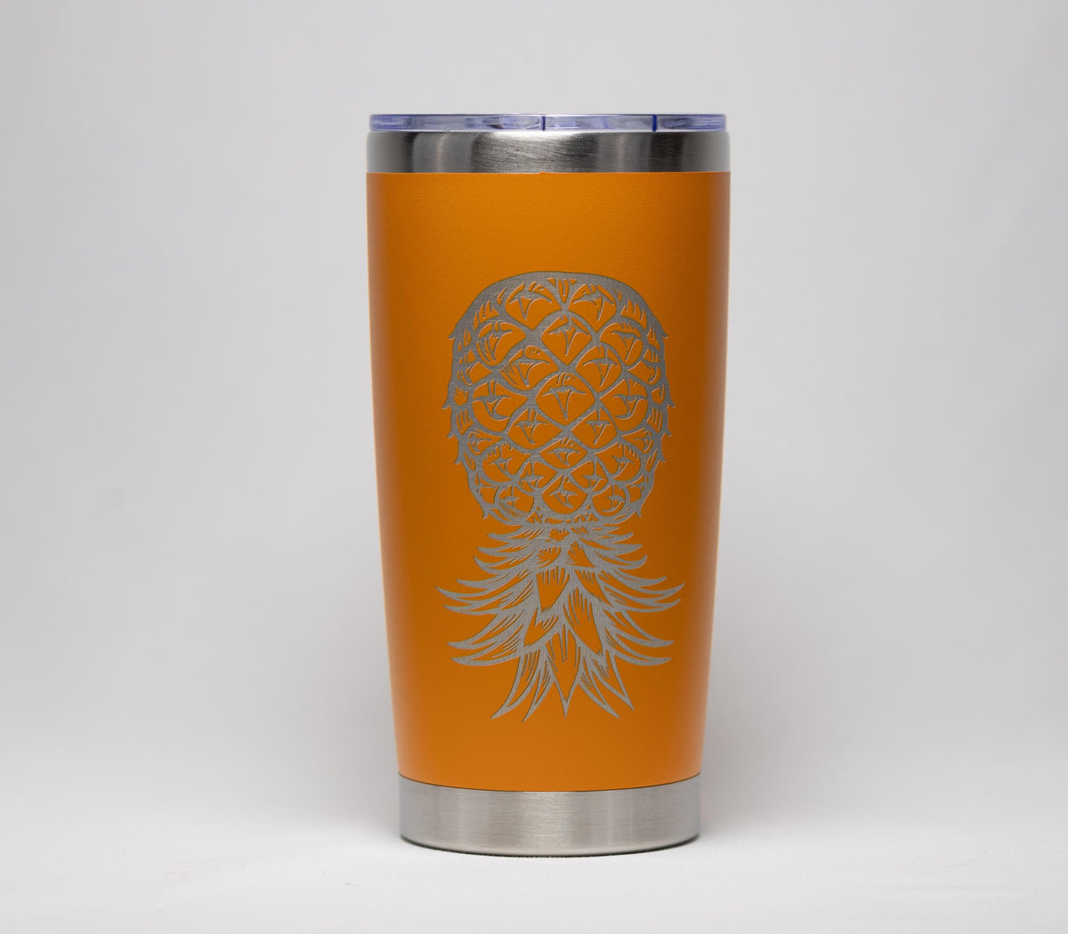 Laser Engraved Tumbler - Stainless Steel Cup With Vacuum Insulation & Tropical Design