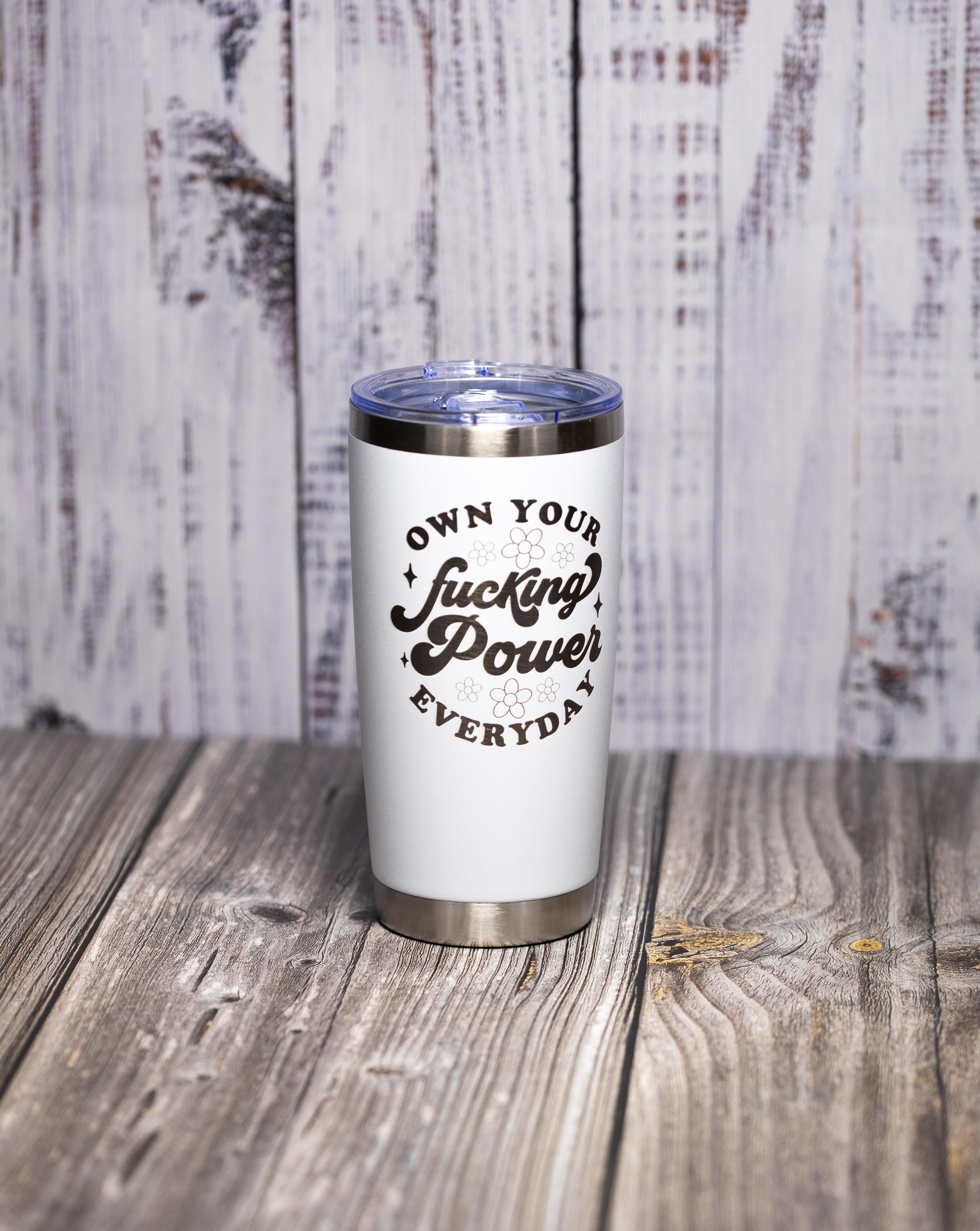 20oz Stainless Steel Tumbler - Double Wall Insulated Drinkware With Permanent Engraving