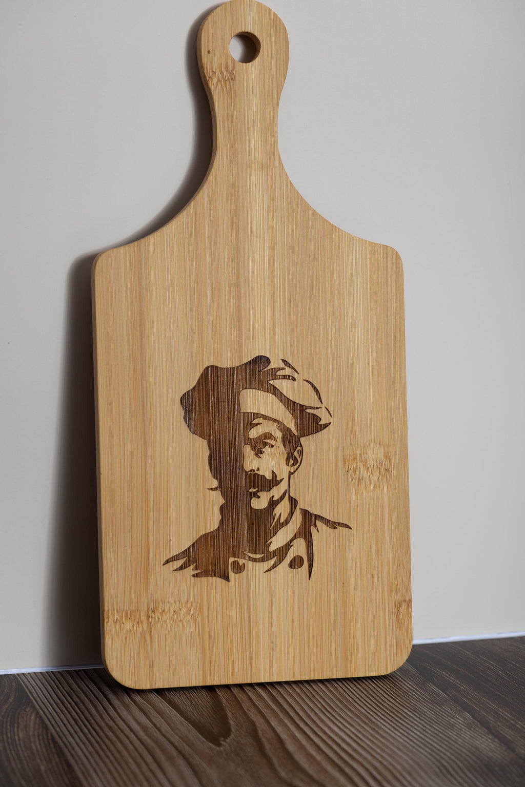 Bamboo Cutting Board – Chef Cutting Board, Laser Engraved, Compact 5x11