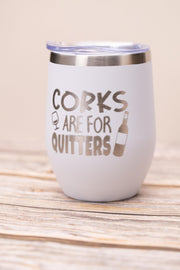 Funny Wine Tumbler - Stainless Steel Cup With Vacuum Insulated Design, Spill Resistant Lid