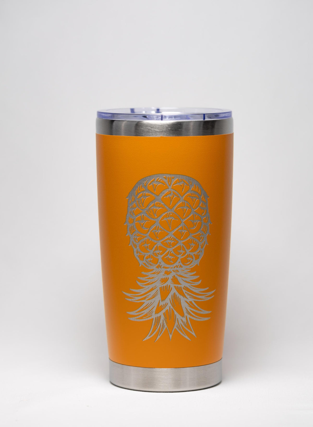 Laser Engraved Tumbler - Stainless Steel Cup With Vacuum Insulation & Tropical Design