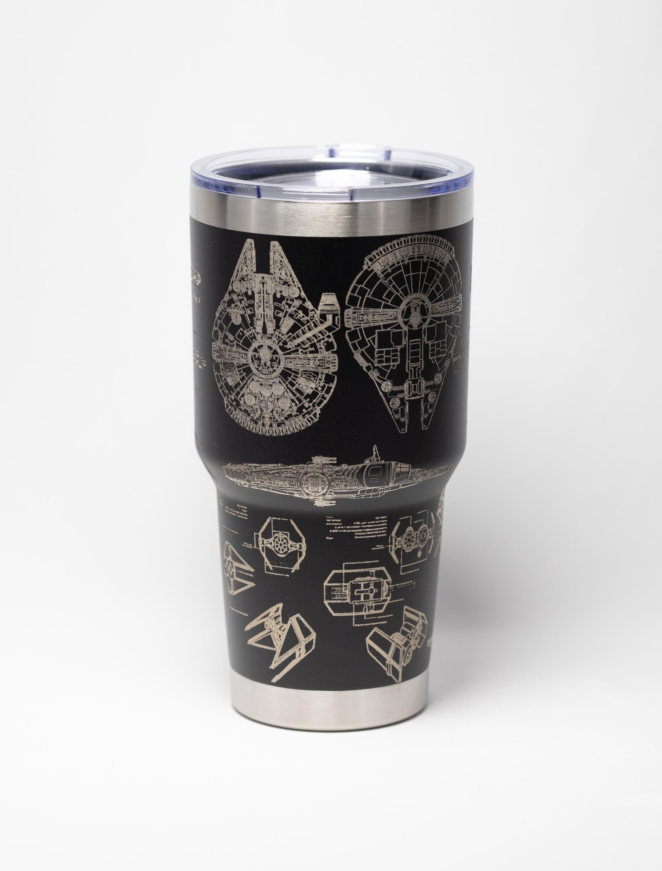 Star Wars Tumbler - Stainless Steel Laser Etched Insulated Travel Mug 30oz