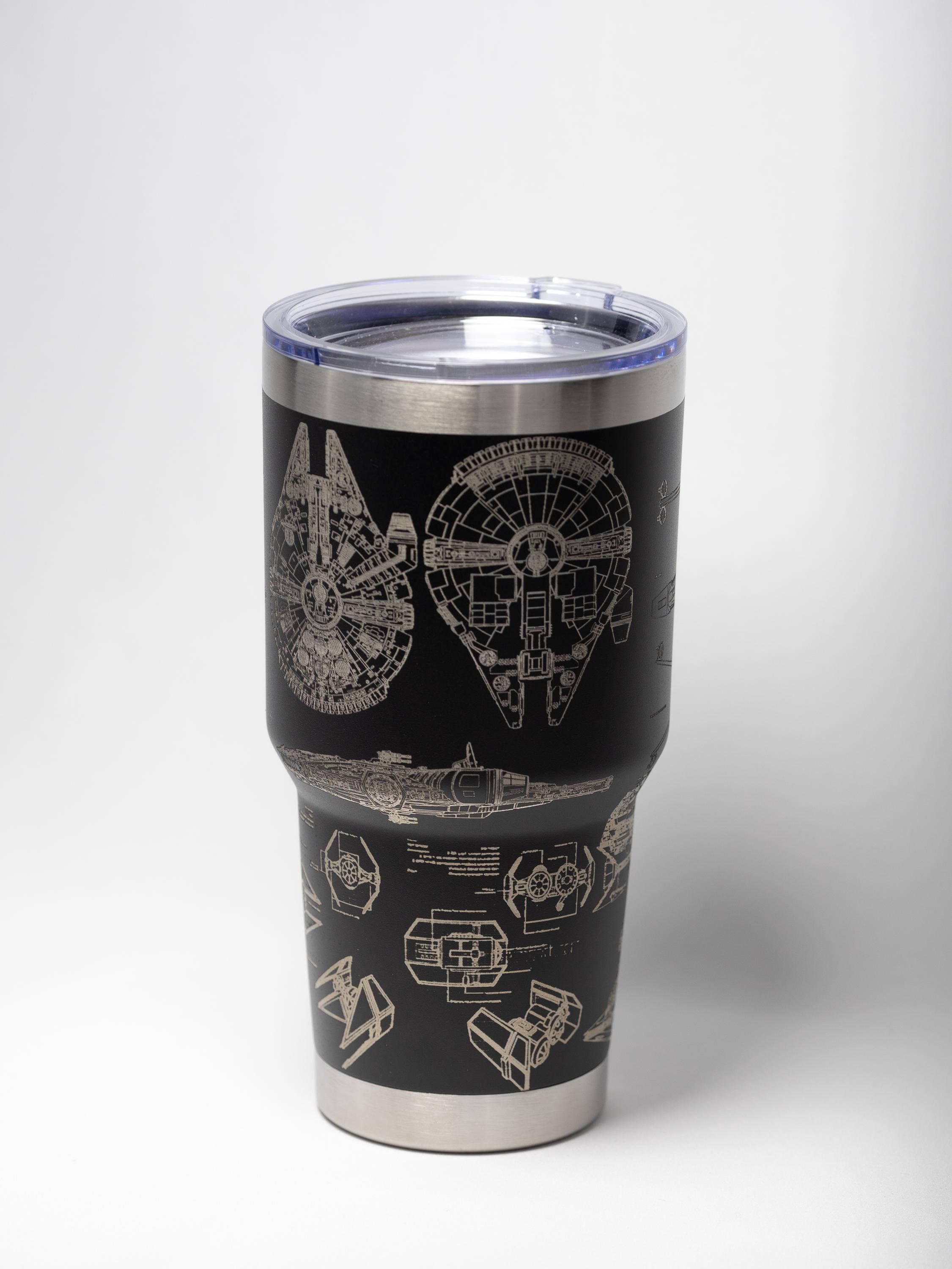 Star Wars Tumbler - Stainless Steel Laser Etched Insulated Travel Mug 30oz