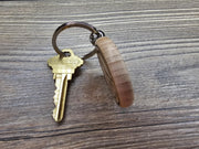 Peace Sign Keychain - Boho Style Charm | Hardwood Double Sided Engraving