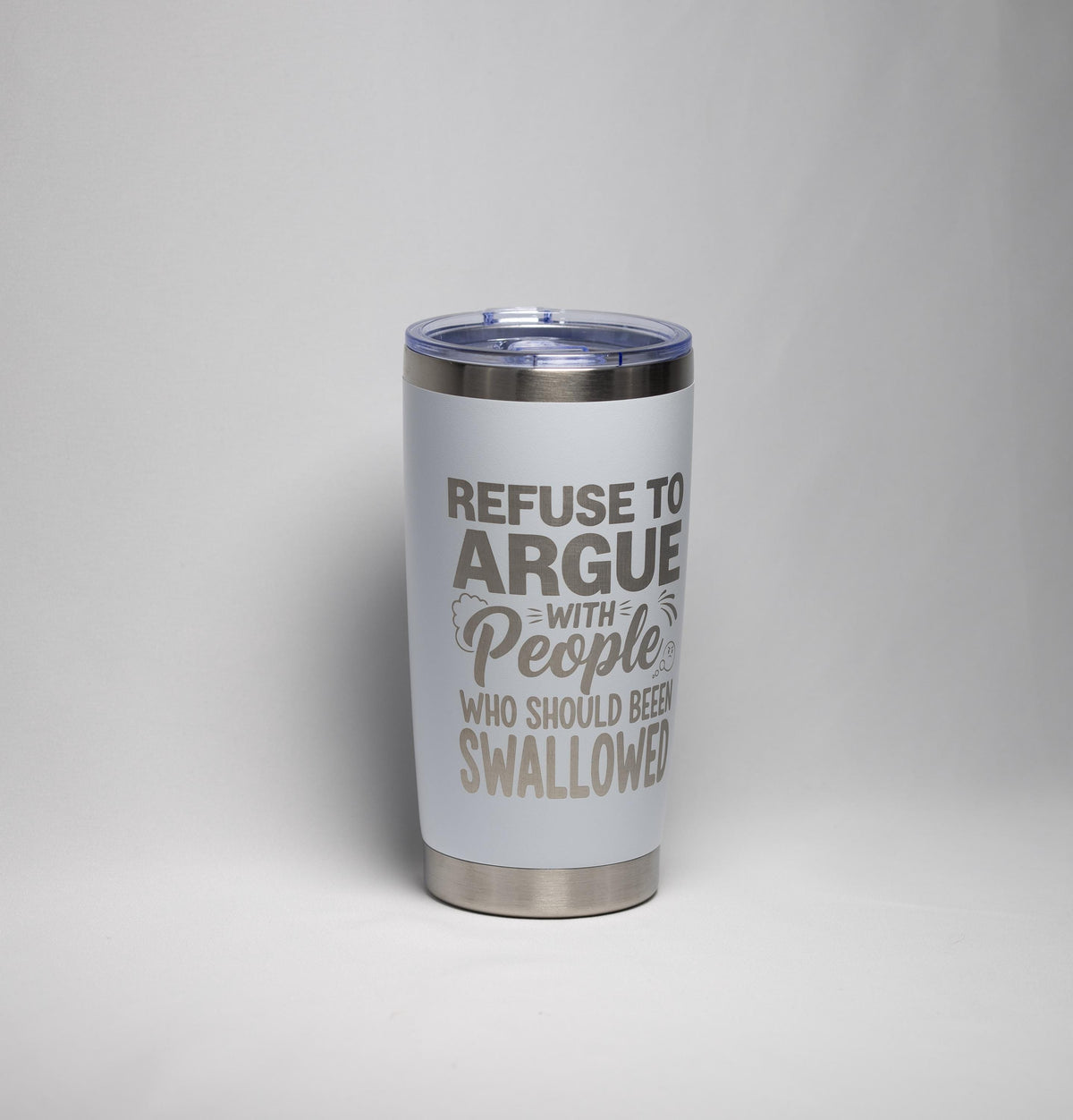 Dark Humor Tumbler - Laser Engraved Stainless Steel, 20 Ounce Drinkware With Double Wall Insulation