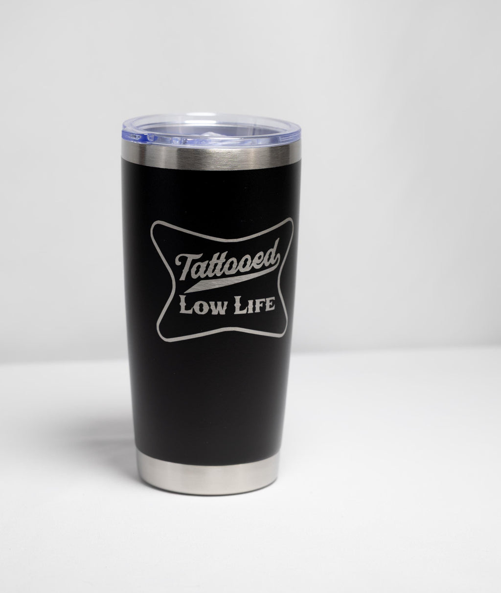 Tattooed Lowlife Tumbler - 20 oz Stainless Steel | Custom Color, Laser Engraved Cup