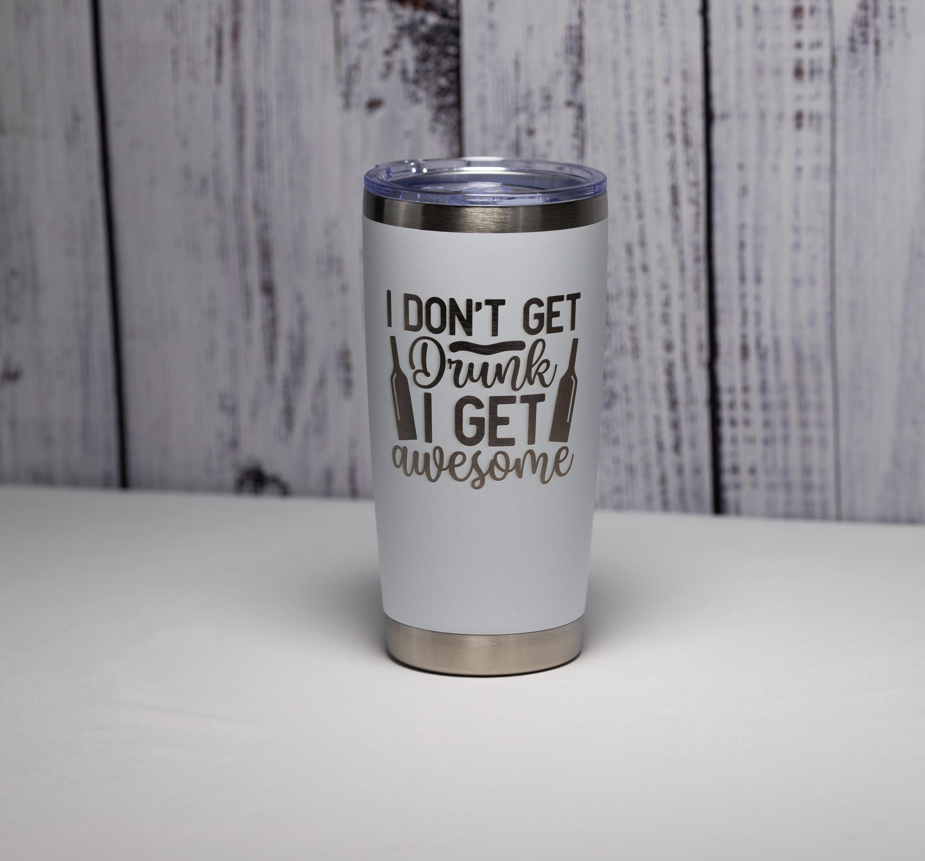 Laser Engraved Tumbler - Custom Color Drinkware | 20 oz Vacuum Insulated Mug