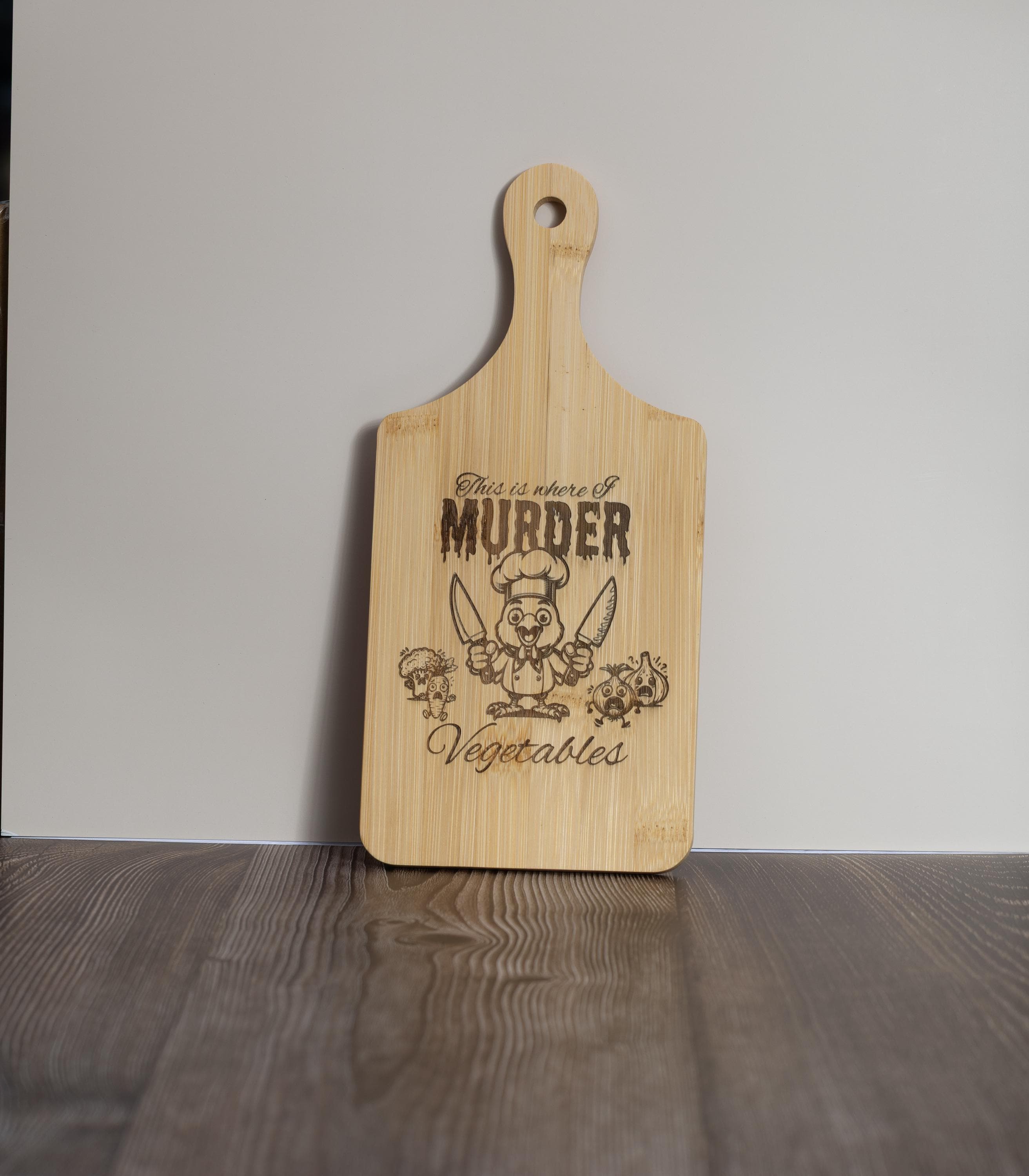 Engraved Bamboo Cutting Board - Compact 5x11 Eco Friendly Kitchen Decor