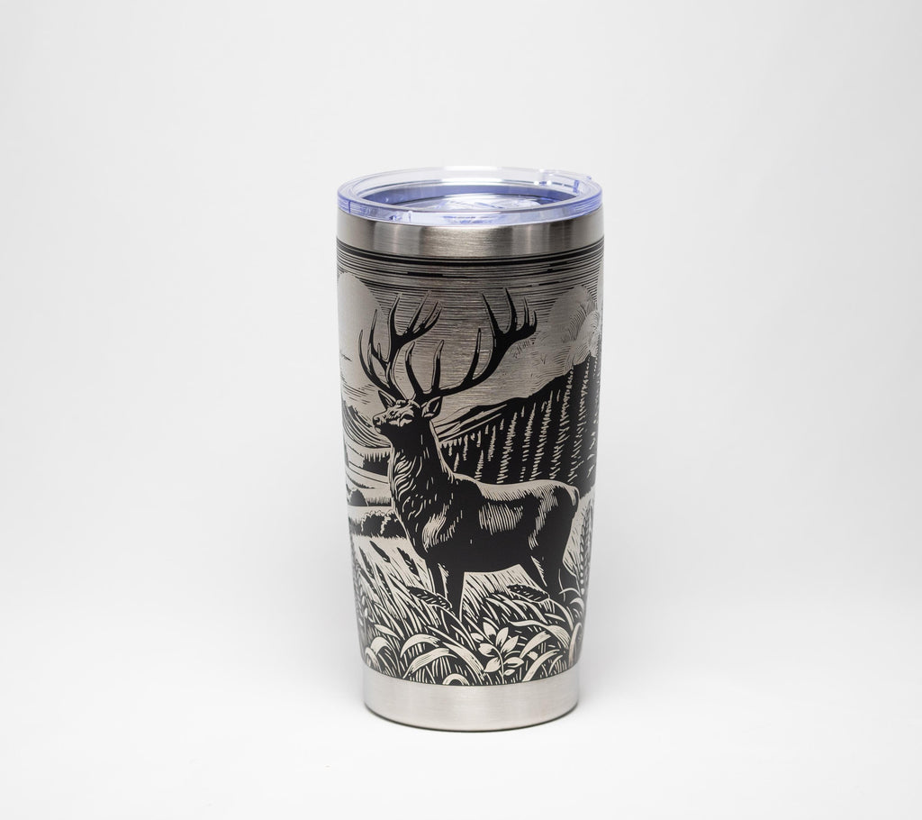 Stainless Steel Tumbler | Double Wall Vacuum Insulated Cup, Powder Coated 20 Oz Hiking Gift Mug