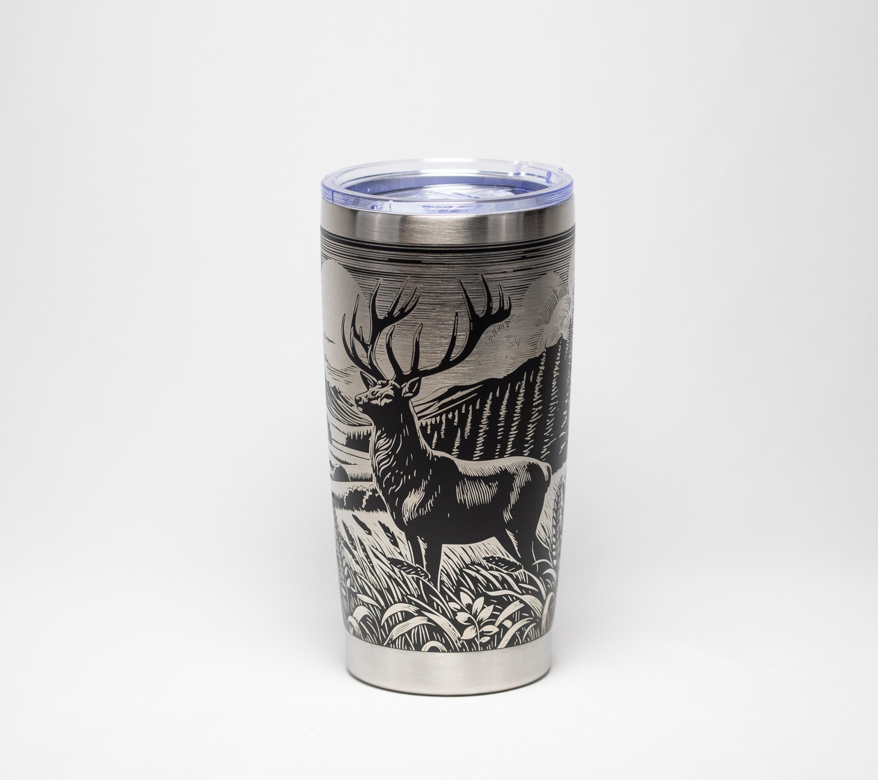 Stainless Steel Tumbler | Double Wall Vacuum Insulated Cup, Powder Coated 20 Oz Hiking Gift Mug