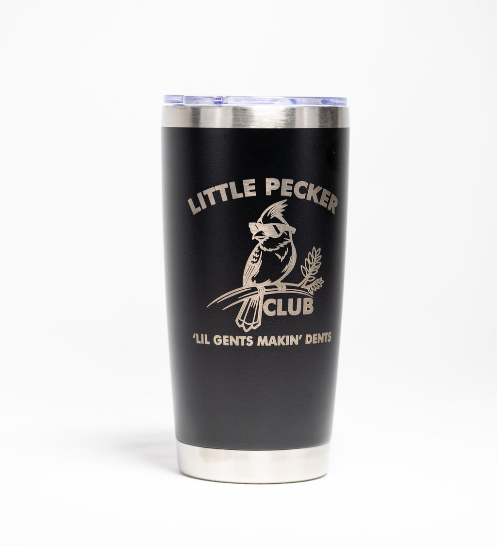 Laser Engraved Tumbler - Little Pecker Club 20 oz Stainless Steel Cup With Double Wall Insulation