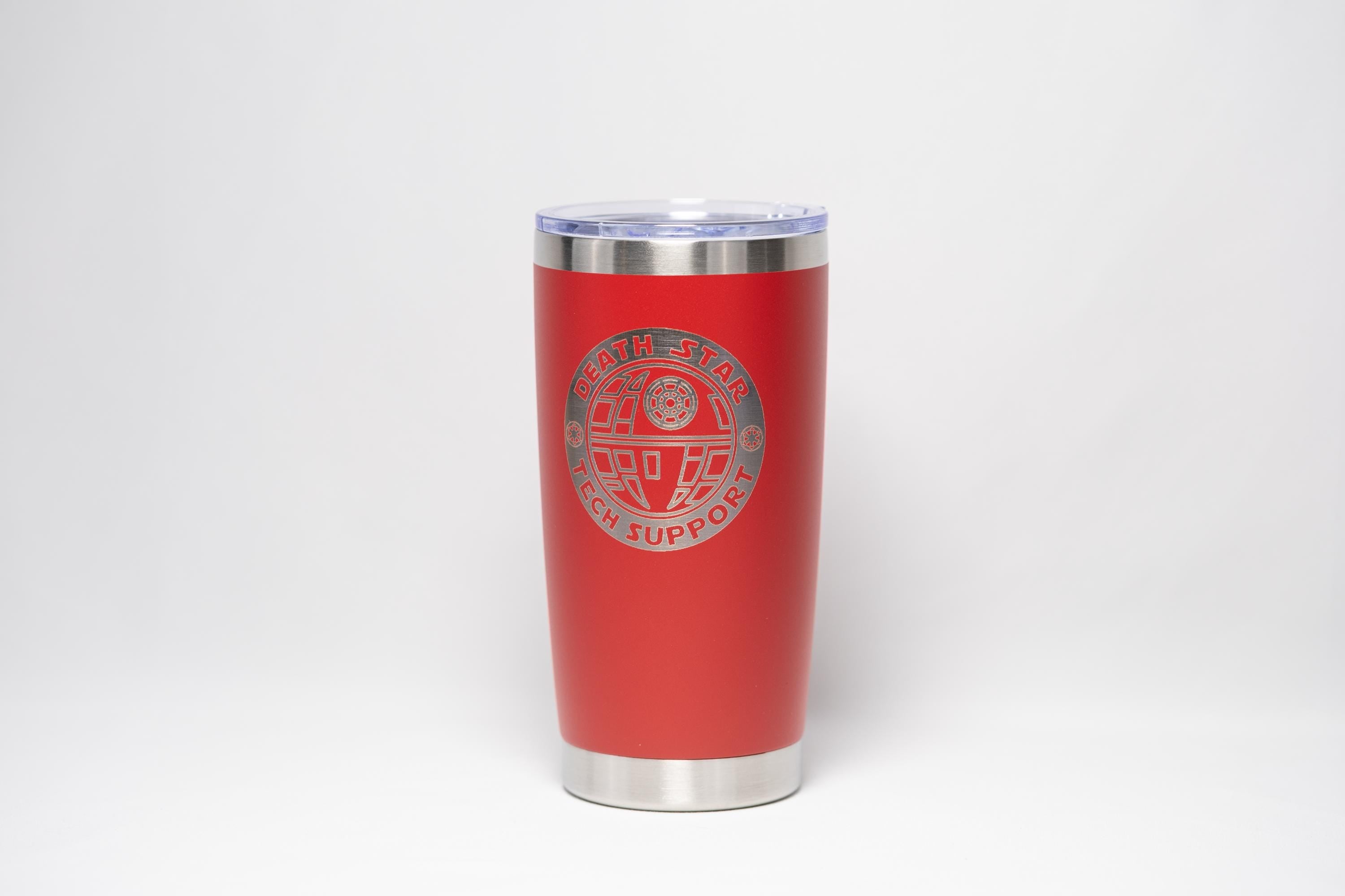 Death Star Tumbler - Engraved Stainless Steel Cup | Vacuum Insulated Drinkware