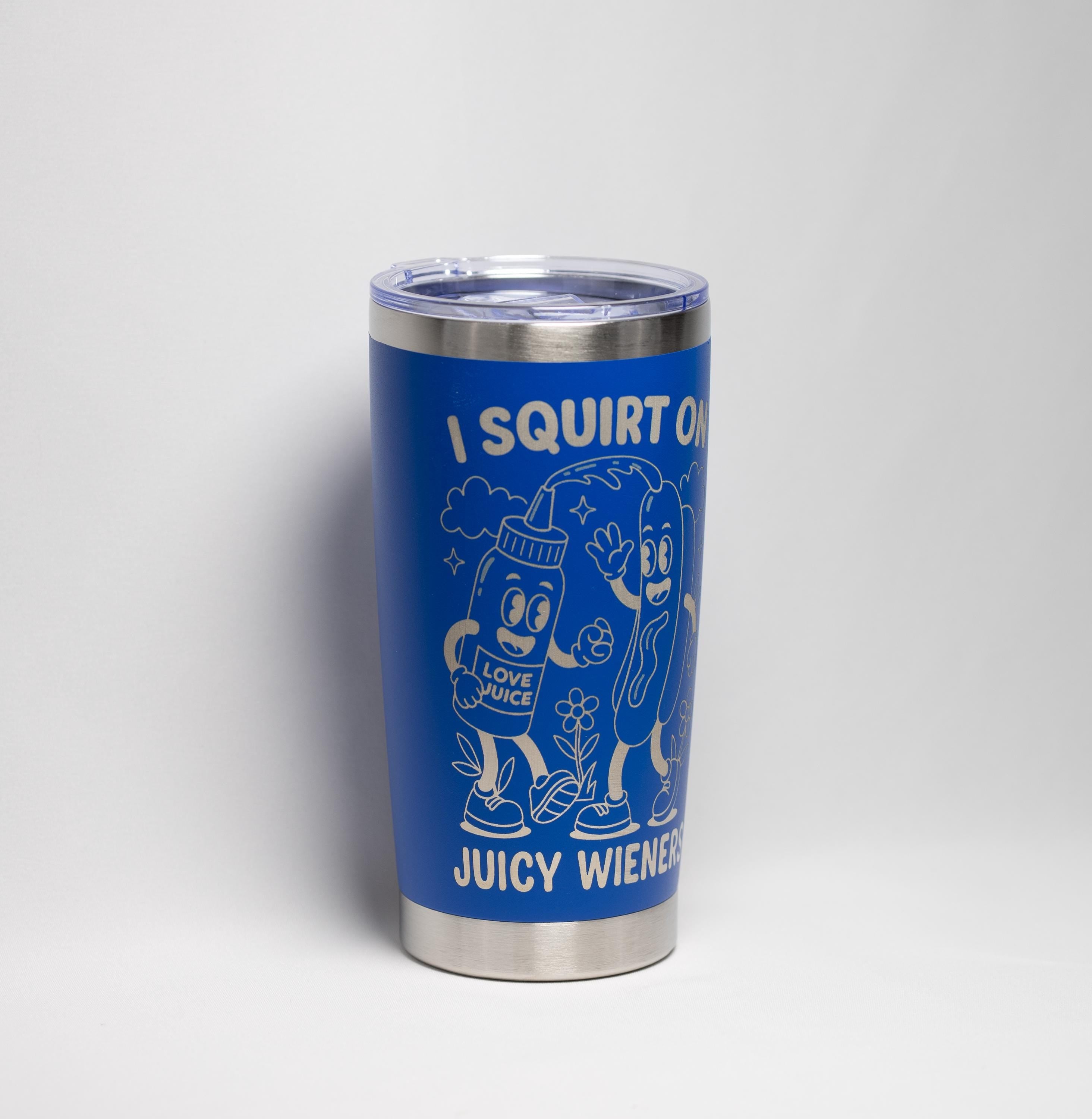 BBQ Humor Tumbler - 20 oz Stainless Steel Cup | Laser Engraved, Insulated Drinkware