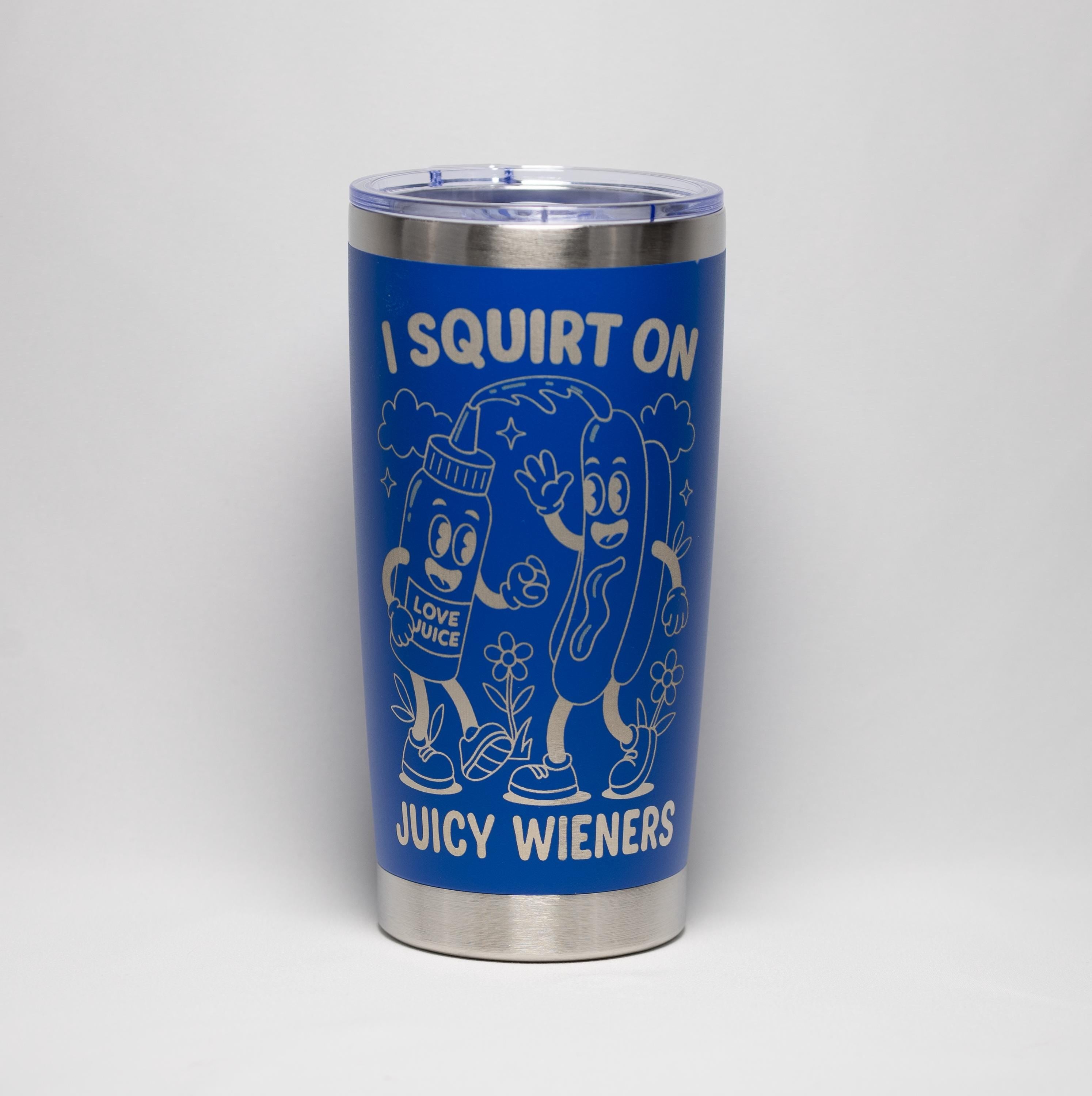 BBQ Humor Tumbler - 20 oz Stainless Steel Cup | Laser Engraved, Insulated Drinkware