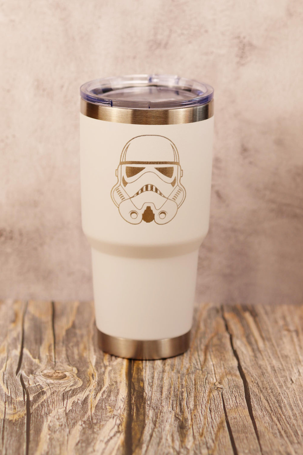 Stormtrooper Tumbler - 30oz Stainless Steel Insulated Travel Cup with Spill Resistant Lid