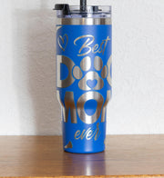 Dog Mom Tumbler – Stainless Steel Vacuum Insulated Mug, 40oz Large Capacity