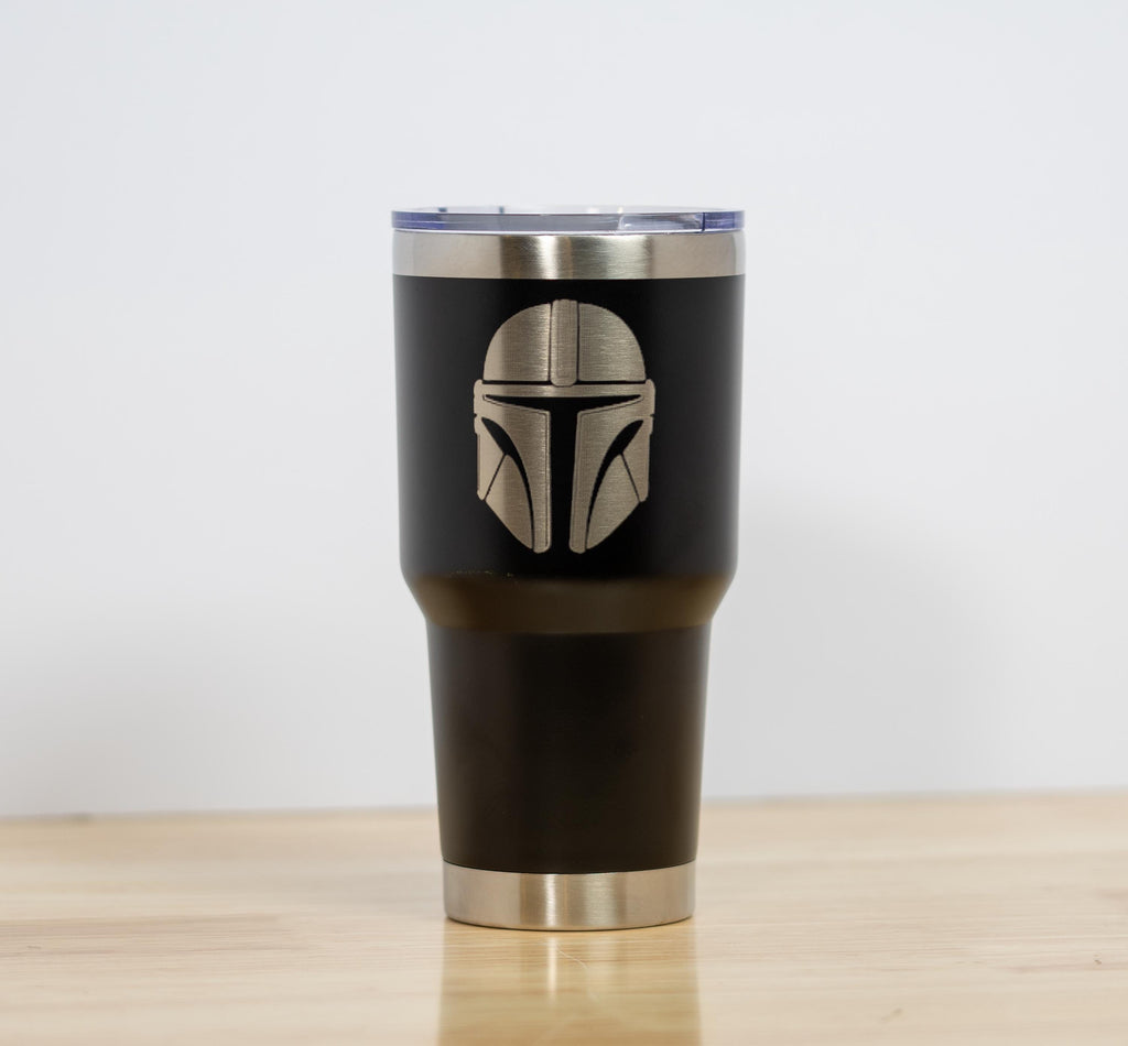 Mandalorian Travel Tumbler - 30oz Stainless Steel Vacuum Insulated Cup With Laser Engraving